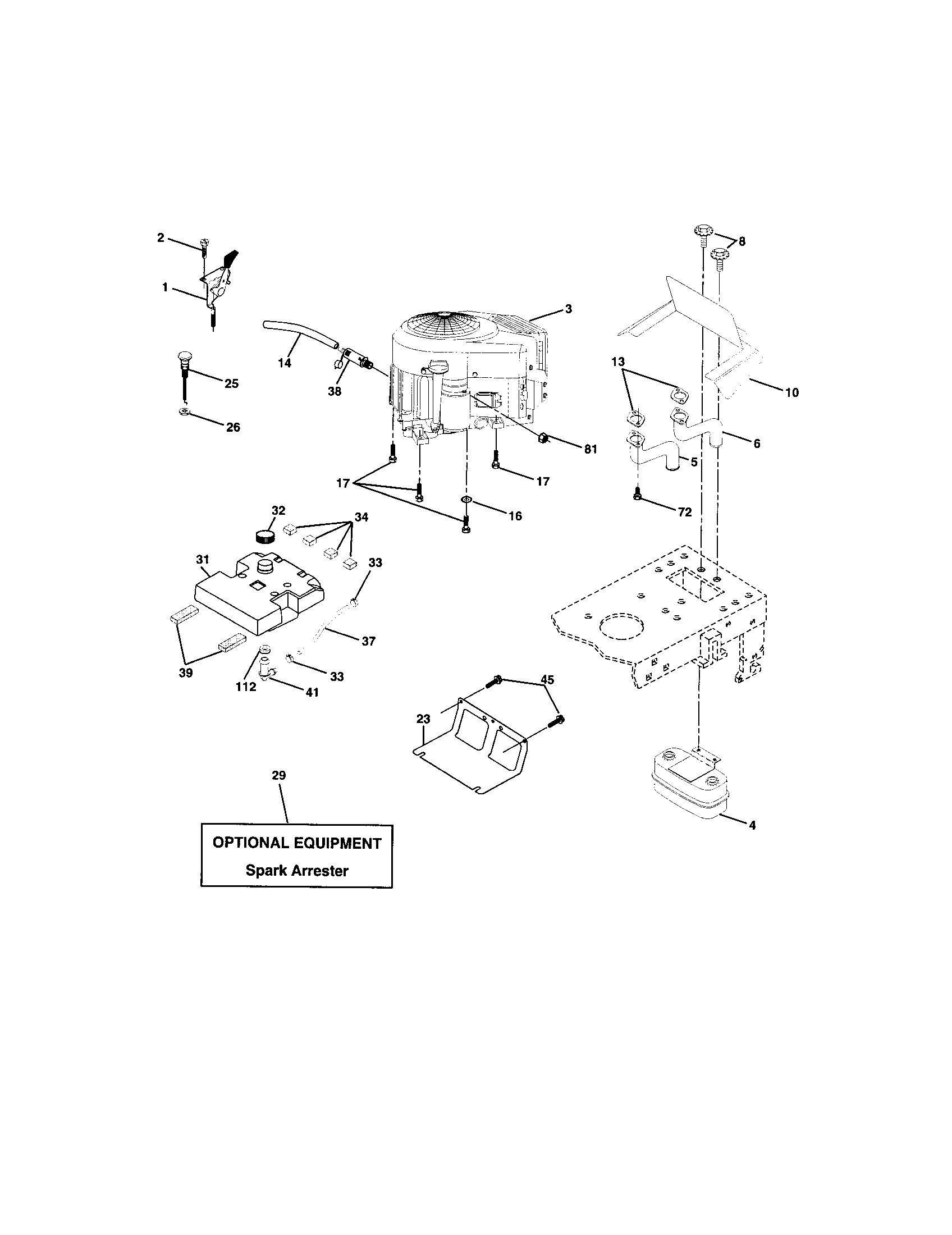 Craftsman 917272941 engine diagram