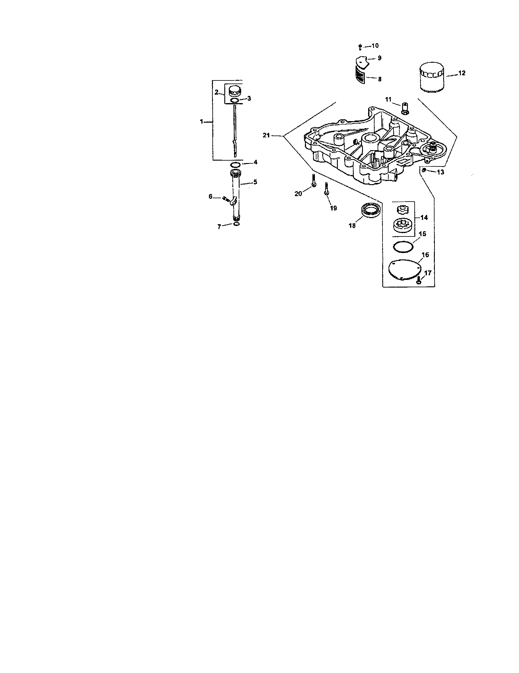 Craftsman 917272480 oil pan/lubrication diagram