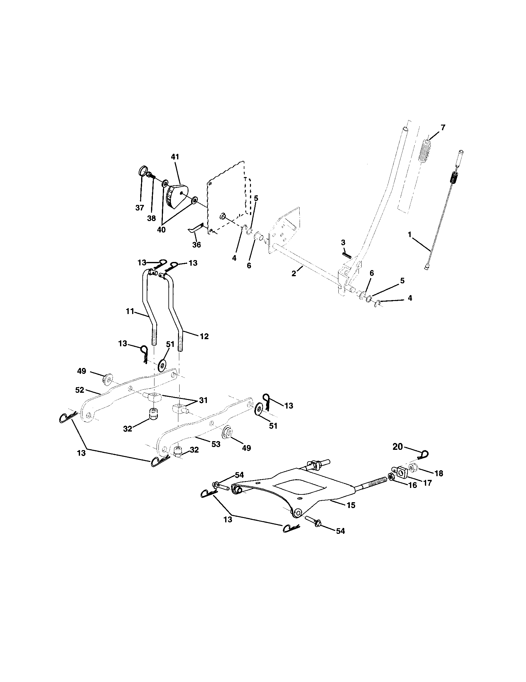 Companion 917257870 lift assembly diagram