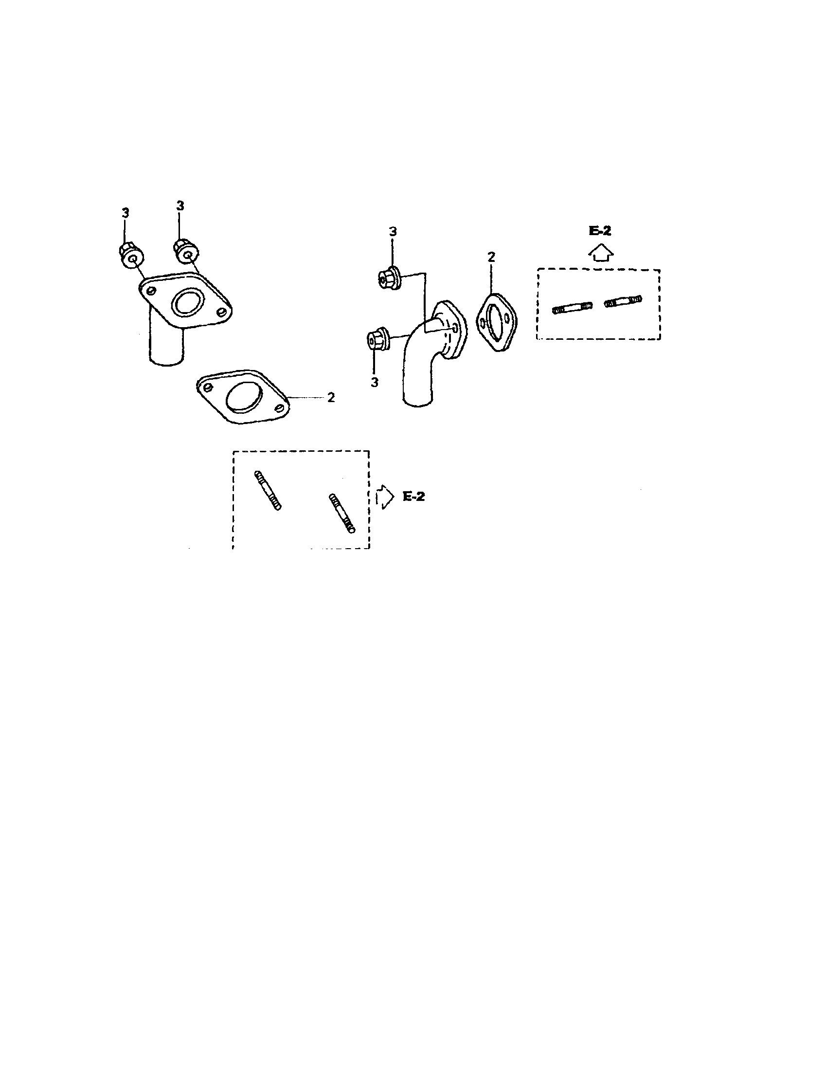 Poulan PP750P exhaust pipe diagram
