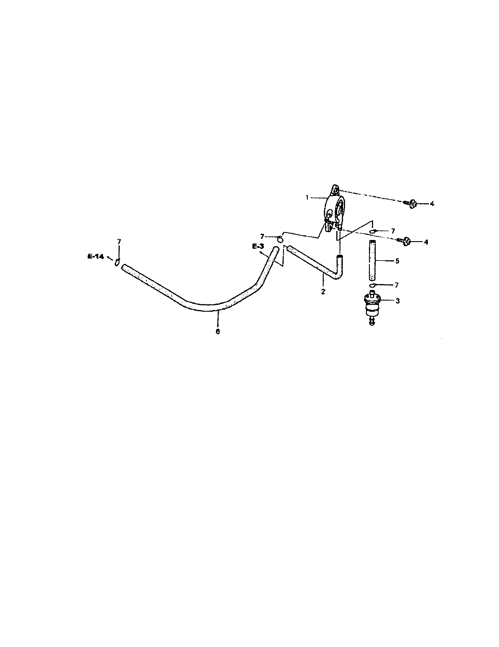 Poulan PP750P fuel pump diagram