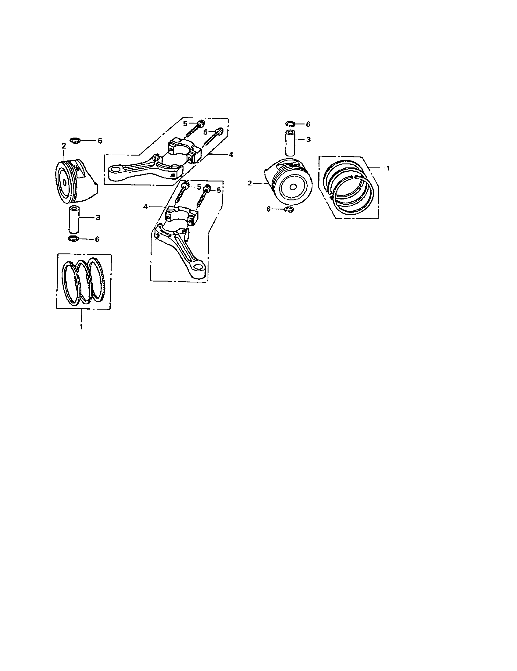 Poulan PP750P piston connecting rod diagram