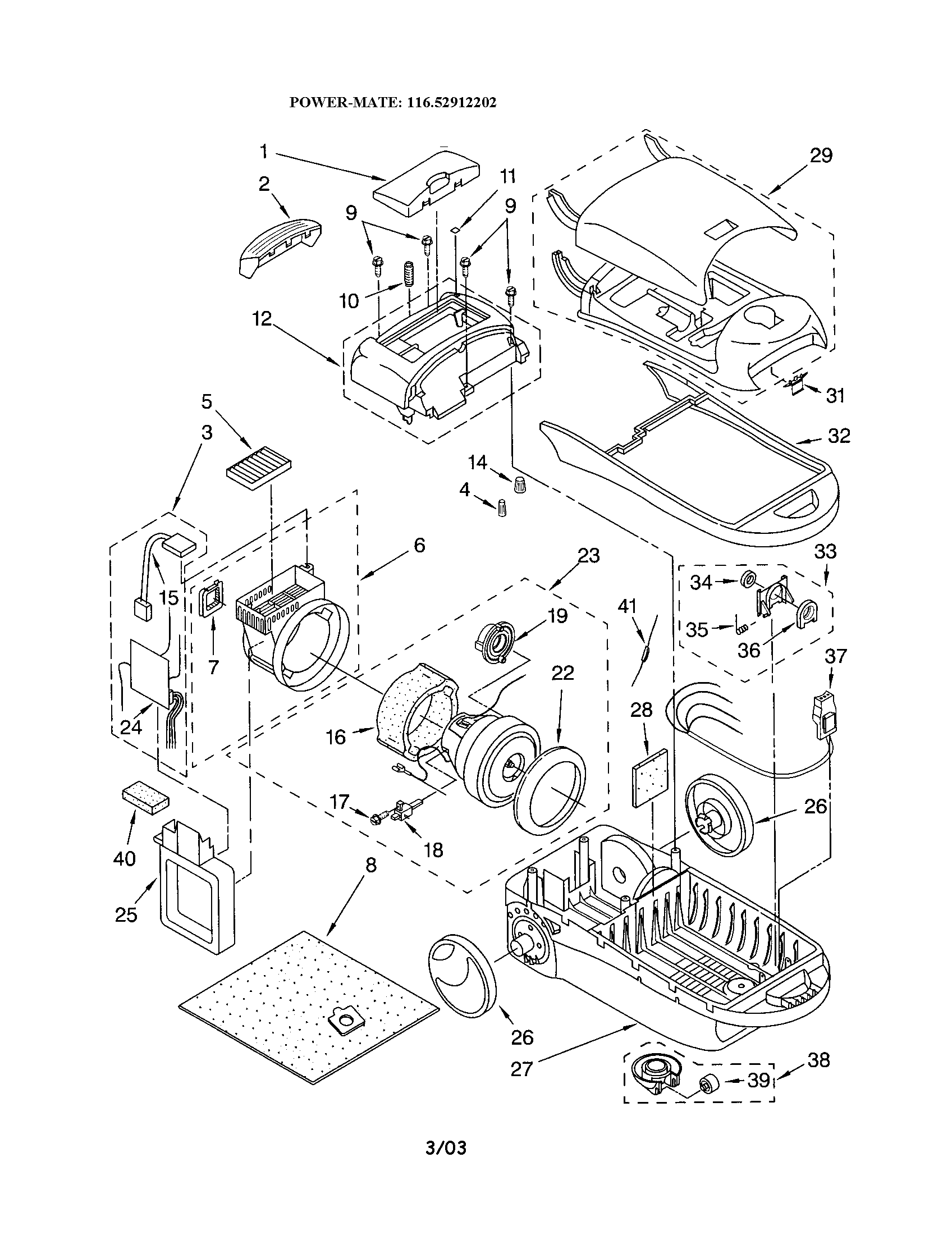 Kenmore 11622912202 base and hood diagram