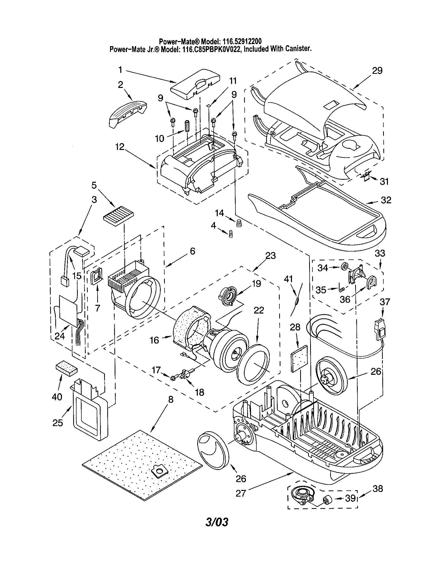 Kenmore 11622912200 base/hood diagram