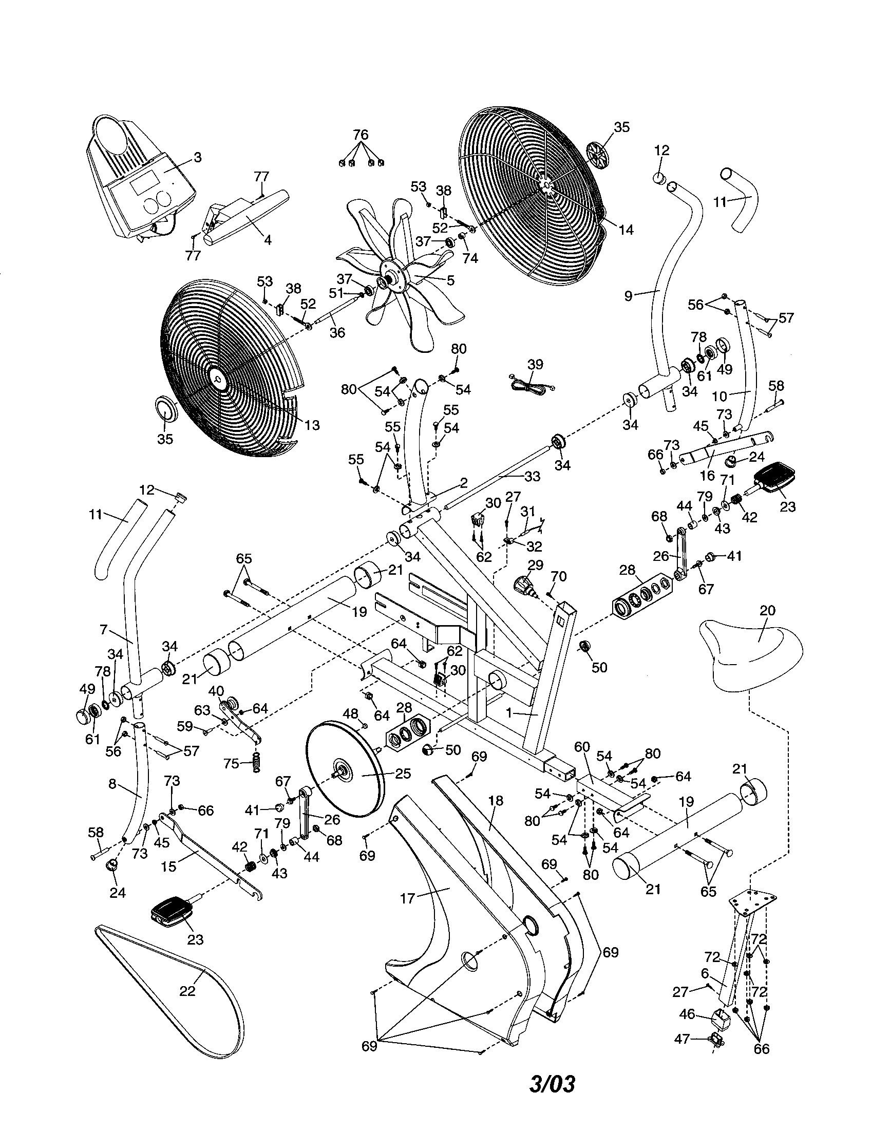 Proform PFEX25122 cycle diagram