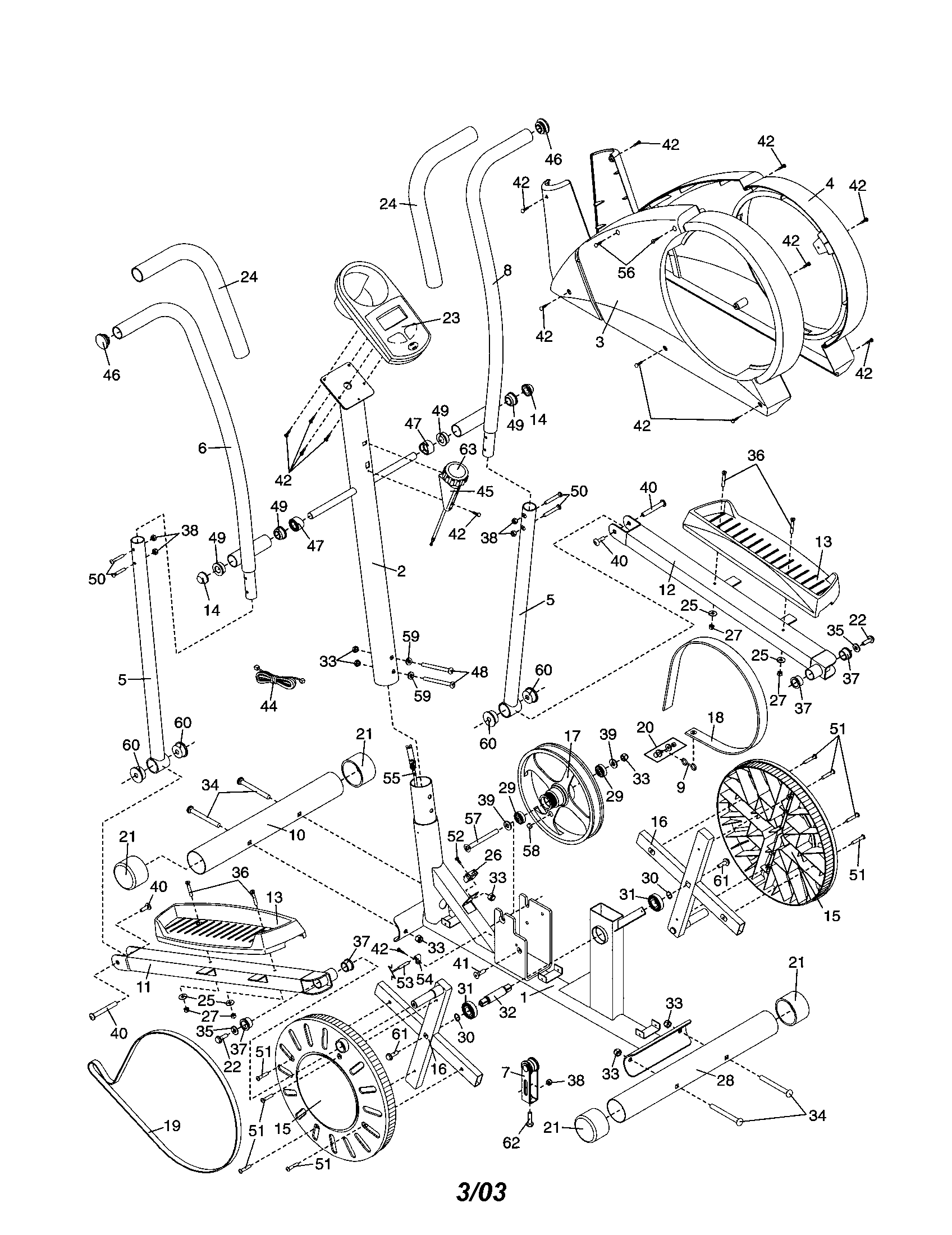 Weslo WLEL28020 weslo momentum diagram