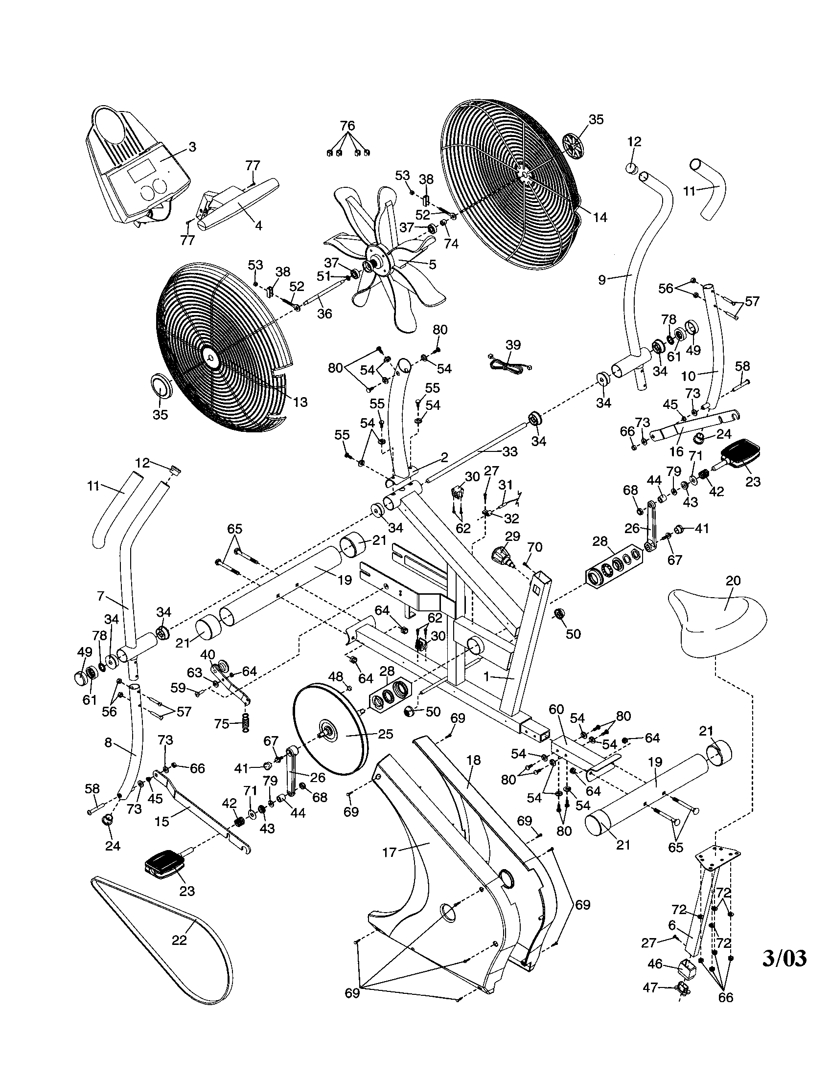 Proform 831280441 cycle diagram