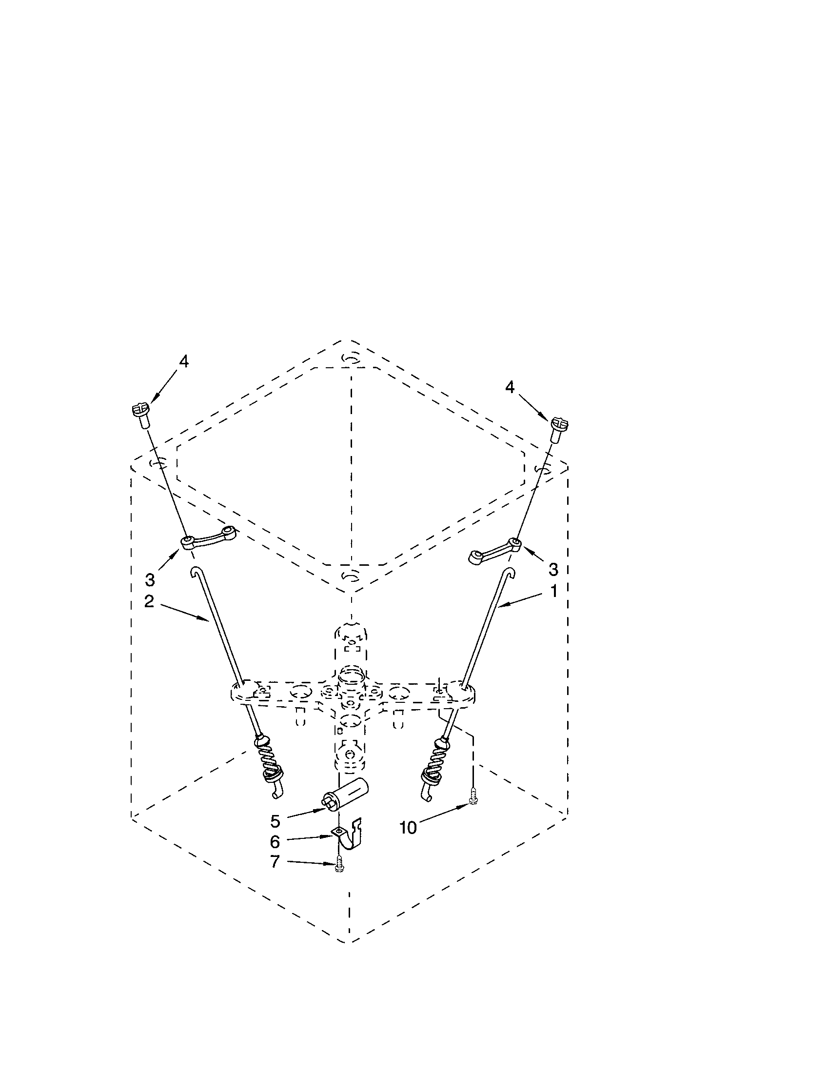 Kenmore 11042722201 suspension diagram