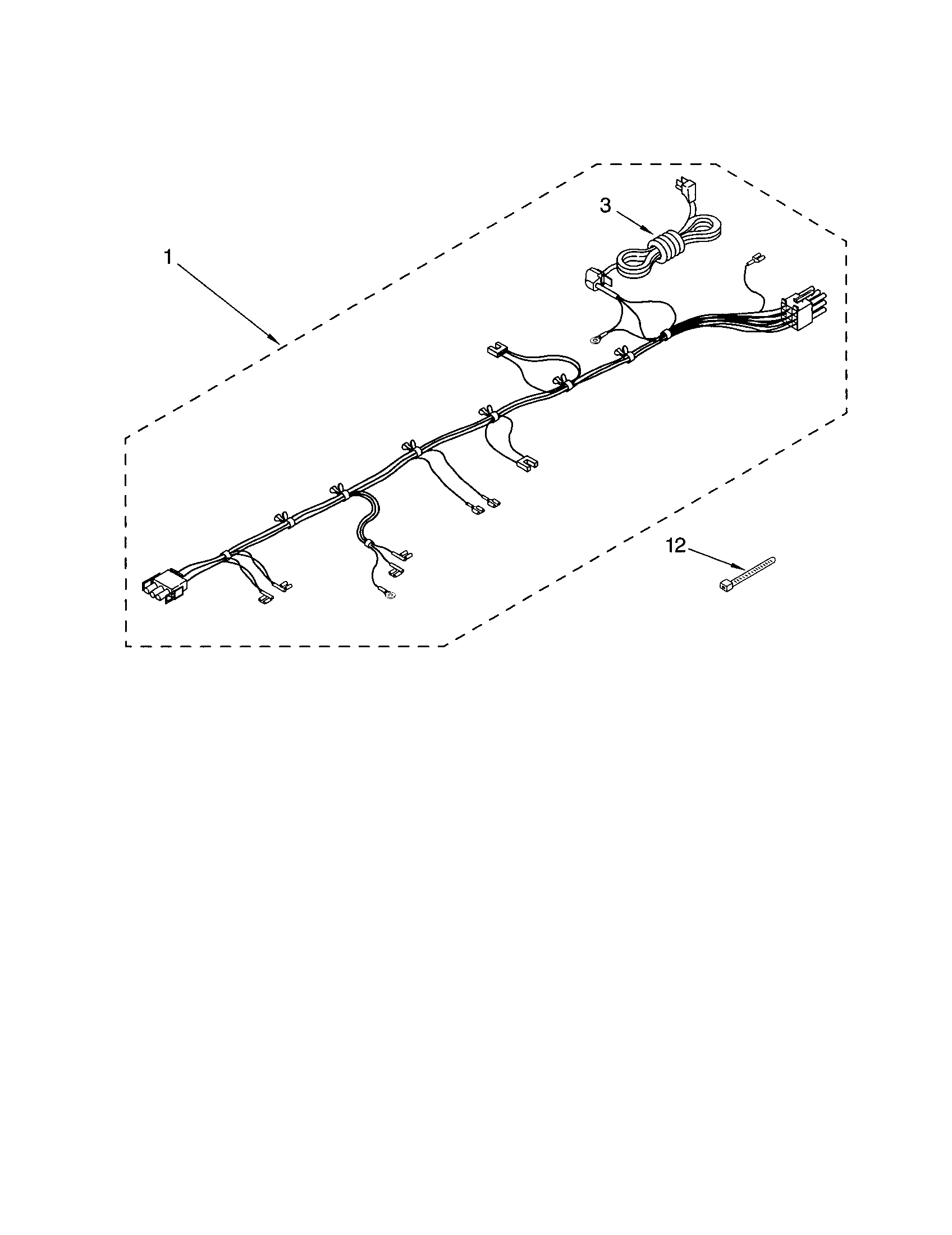 Kenmore 11042722201 wiring harness diagram