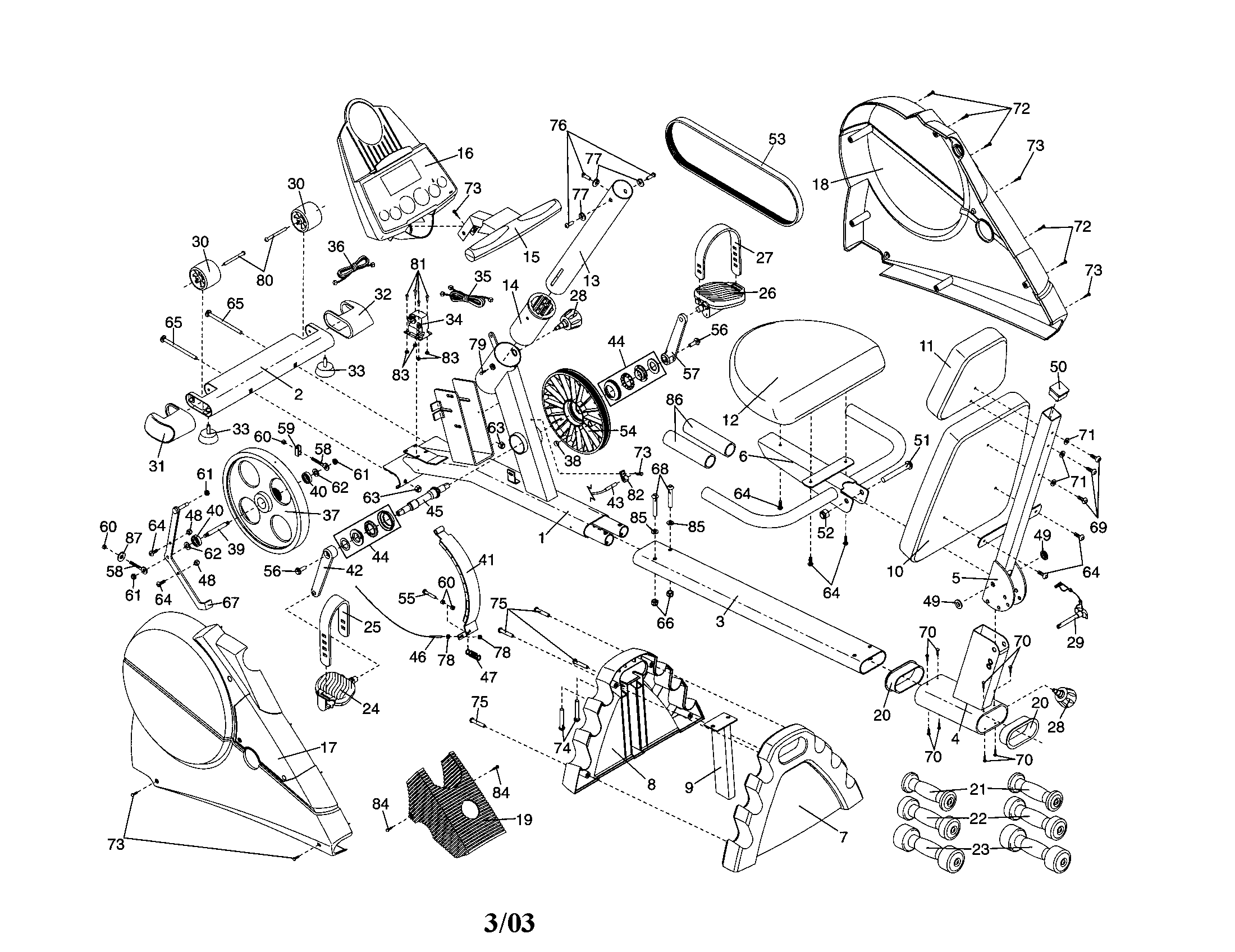 Proform 831280182 cycle diagram