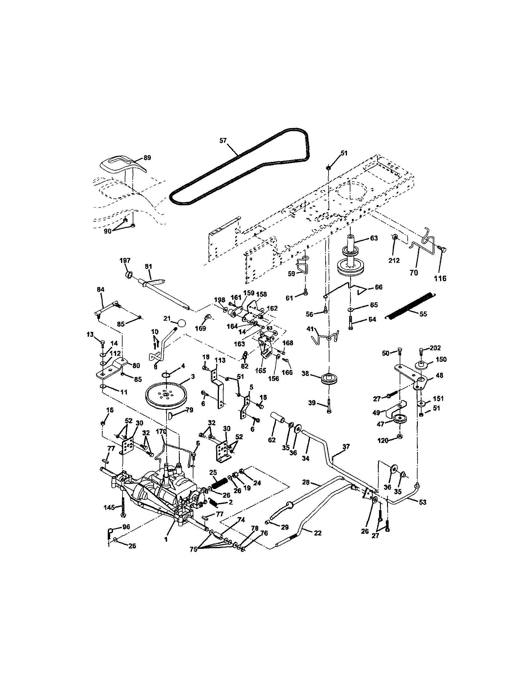 Craftsman 917273150 ground drive diagram