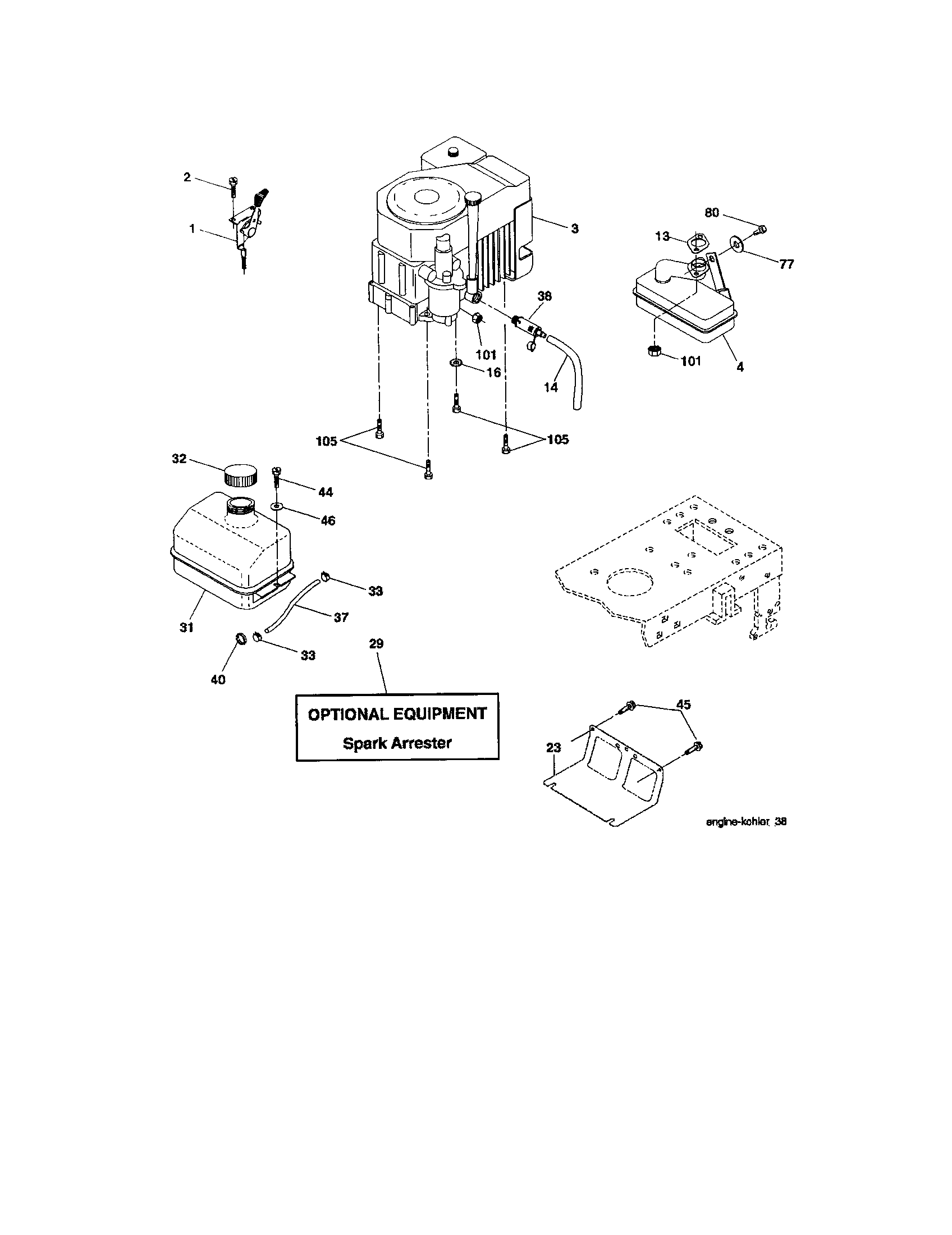 Craftsman 917273150 engine diagram