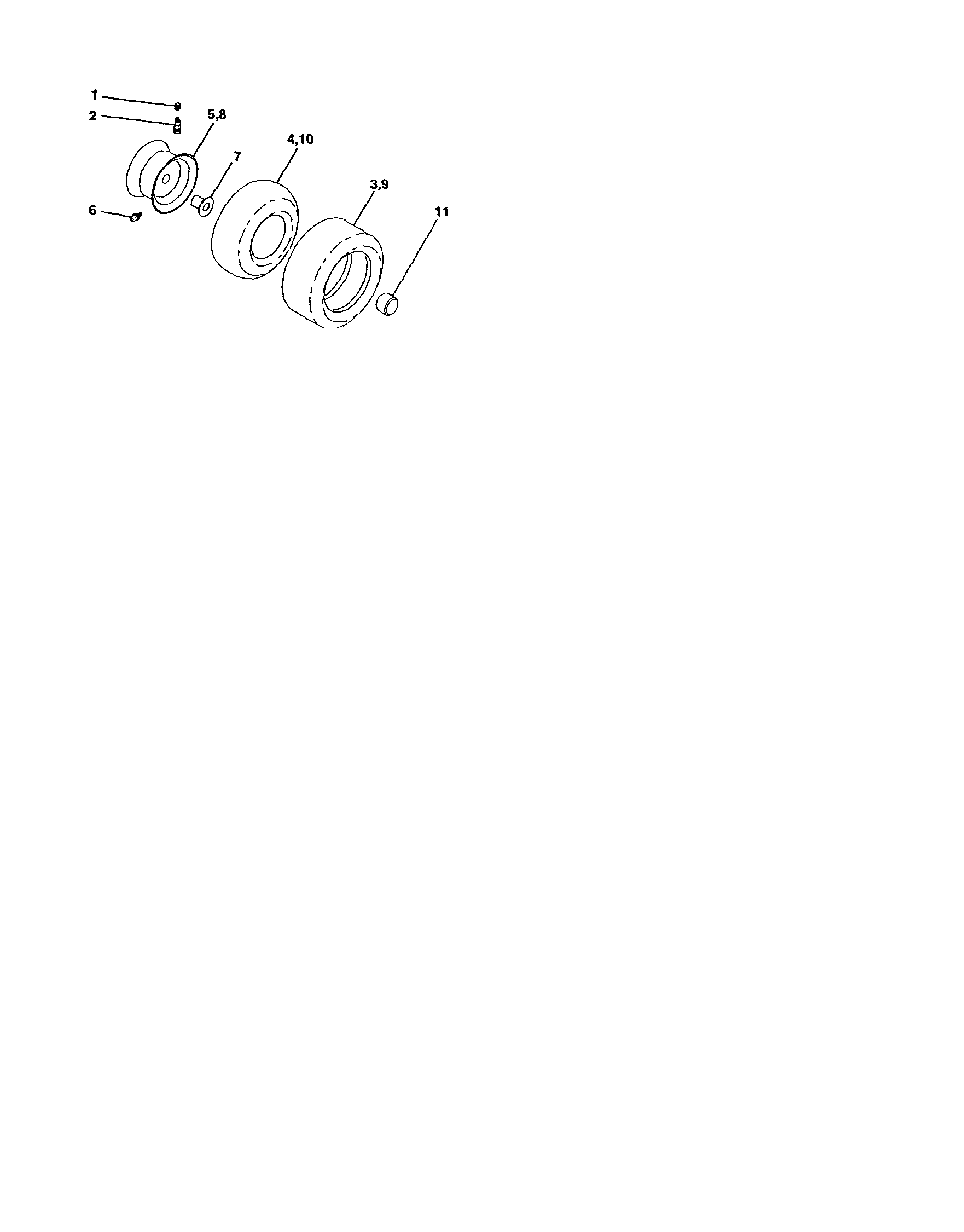 Craftsman 917272680 wheels and tires diagram