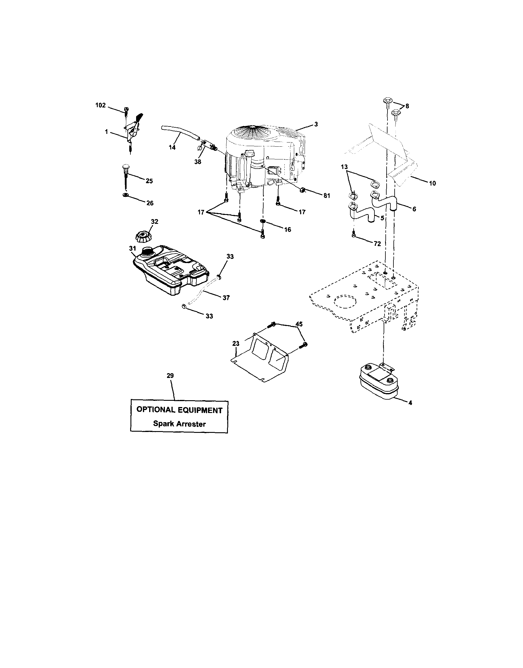 Craftsman 917273461 engine diagram