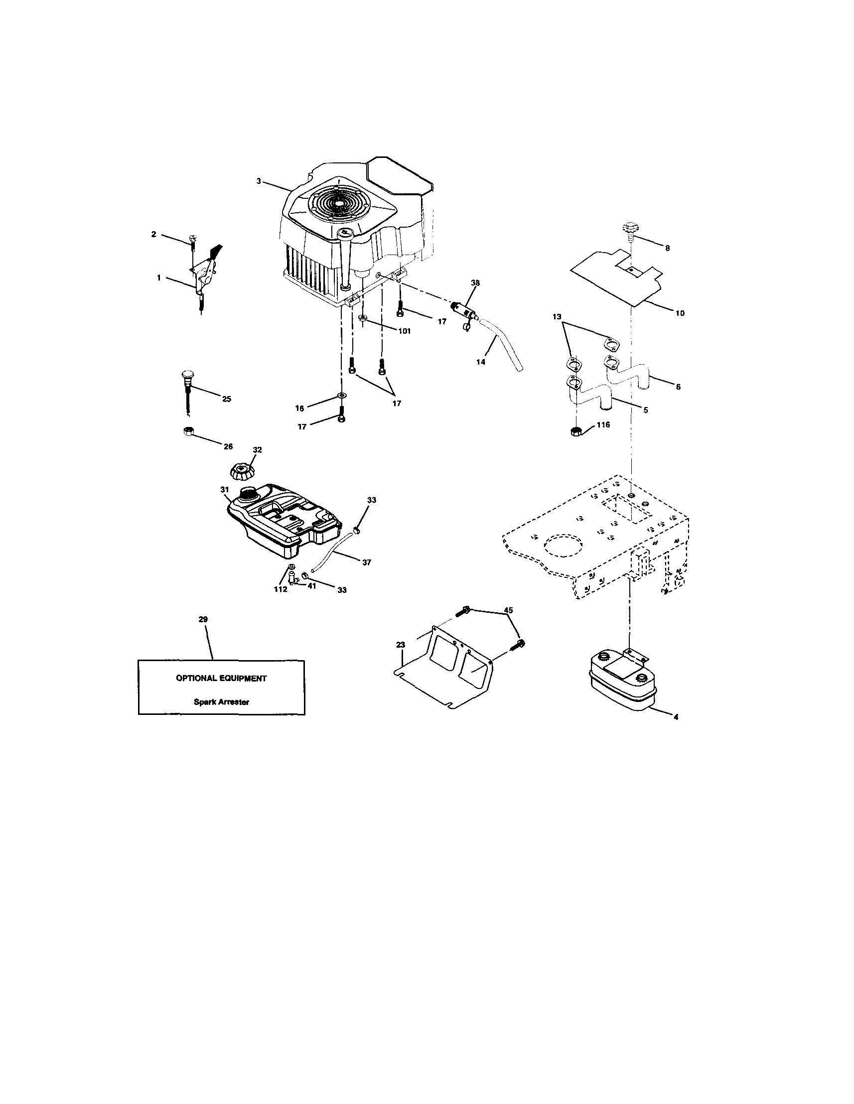 Craftsman 917273260 engine diagram