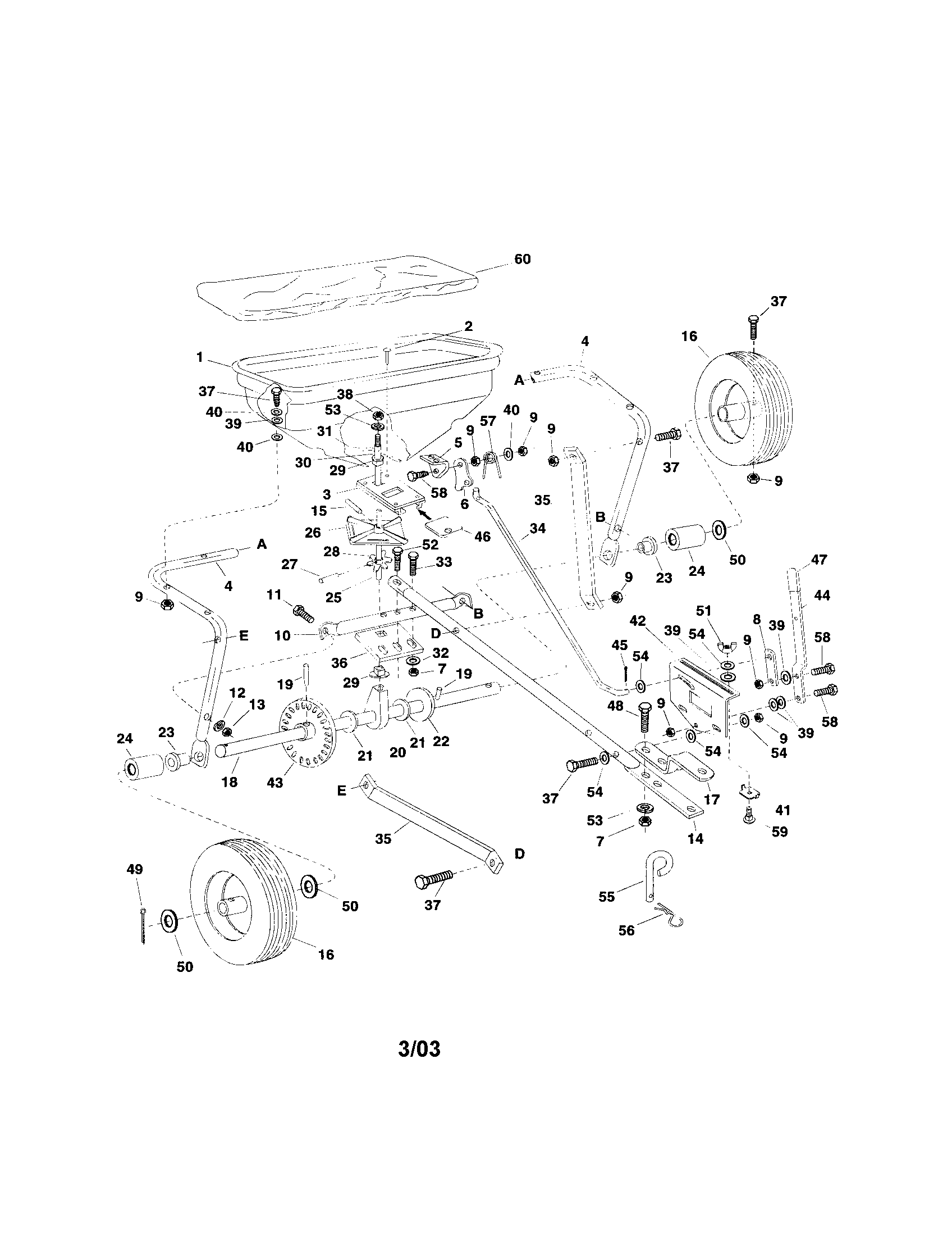Craftsman 486243231 spreader diagram