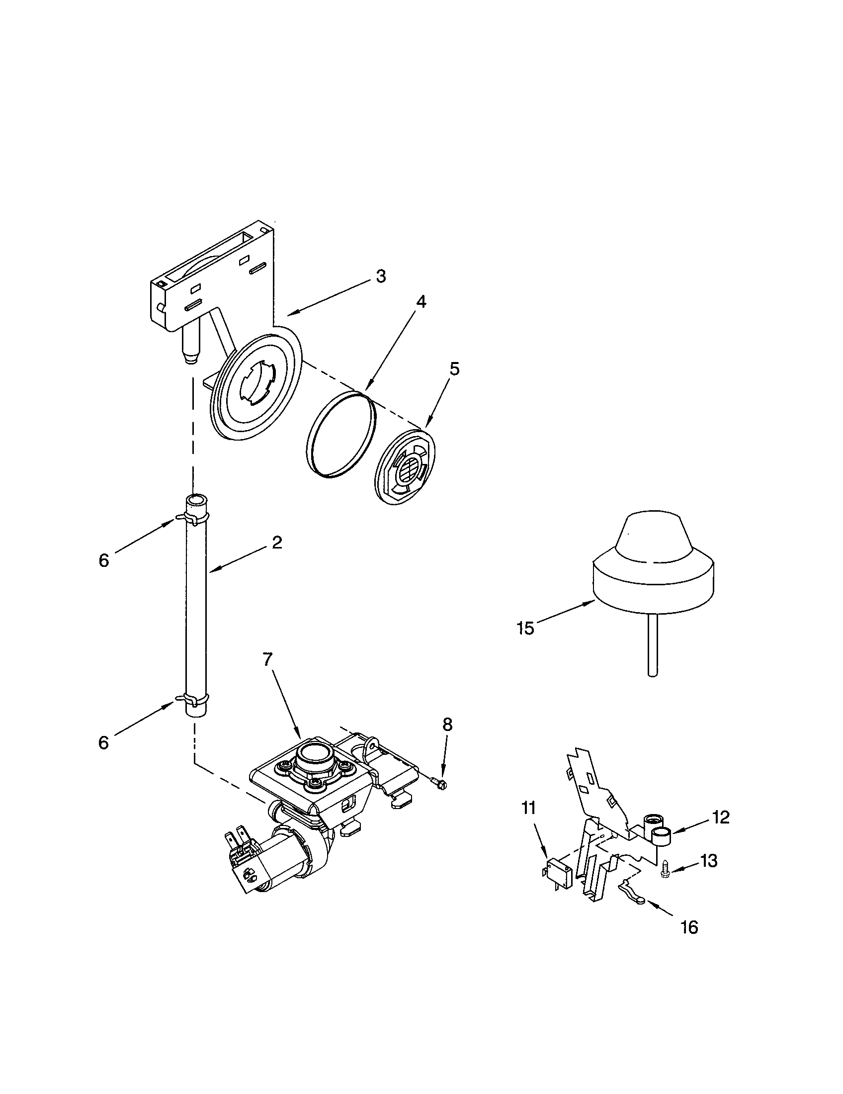 Kenmore 66516887000 fill and overfill diagram