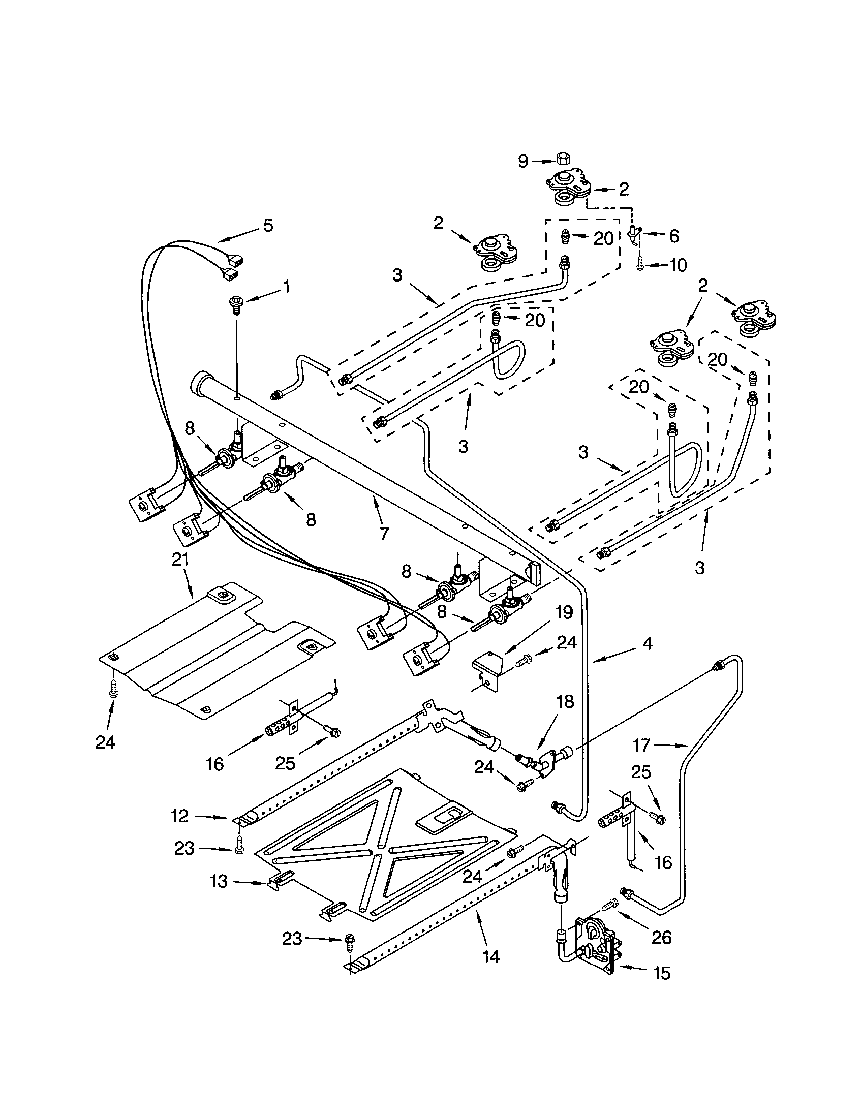 Kenmore 66572002104 manifold diagram