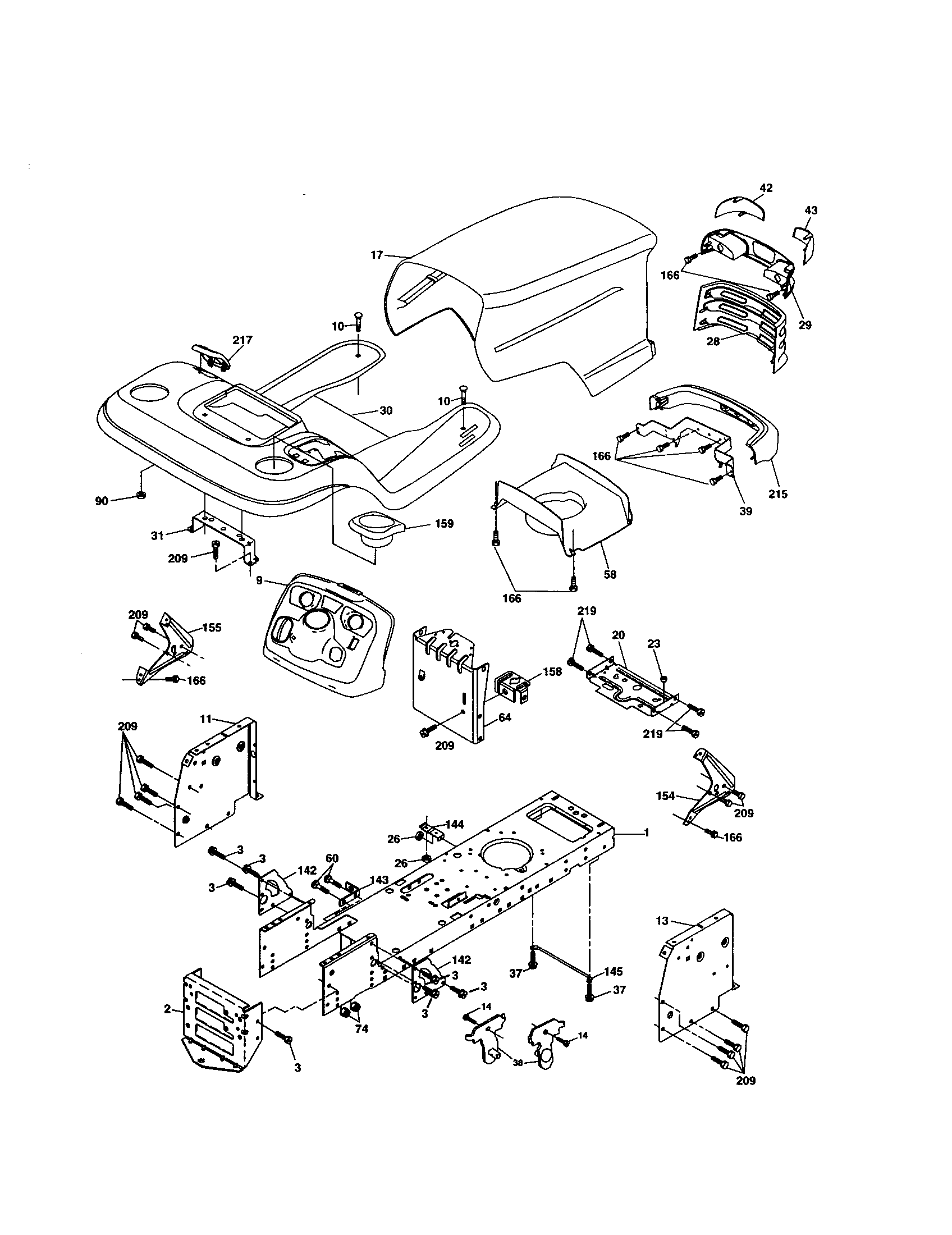 Craftsman 917277370 chassis and enclosures diagram