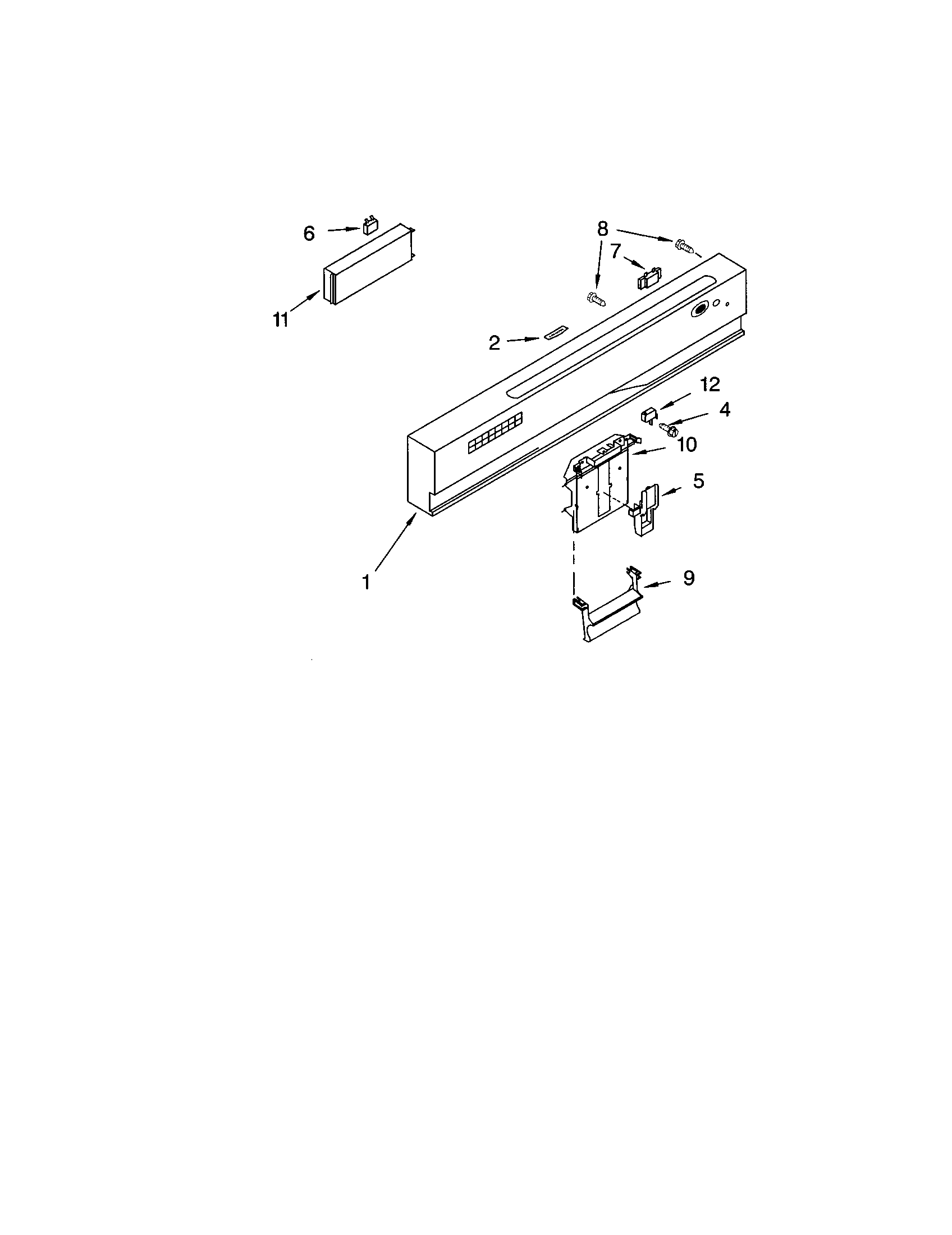 Kenmore Elite 66515919000 control panel diagram