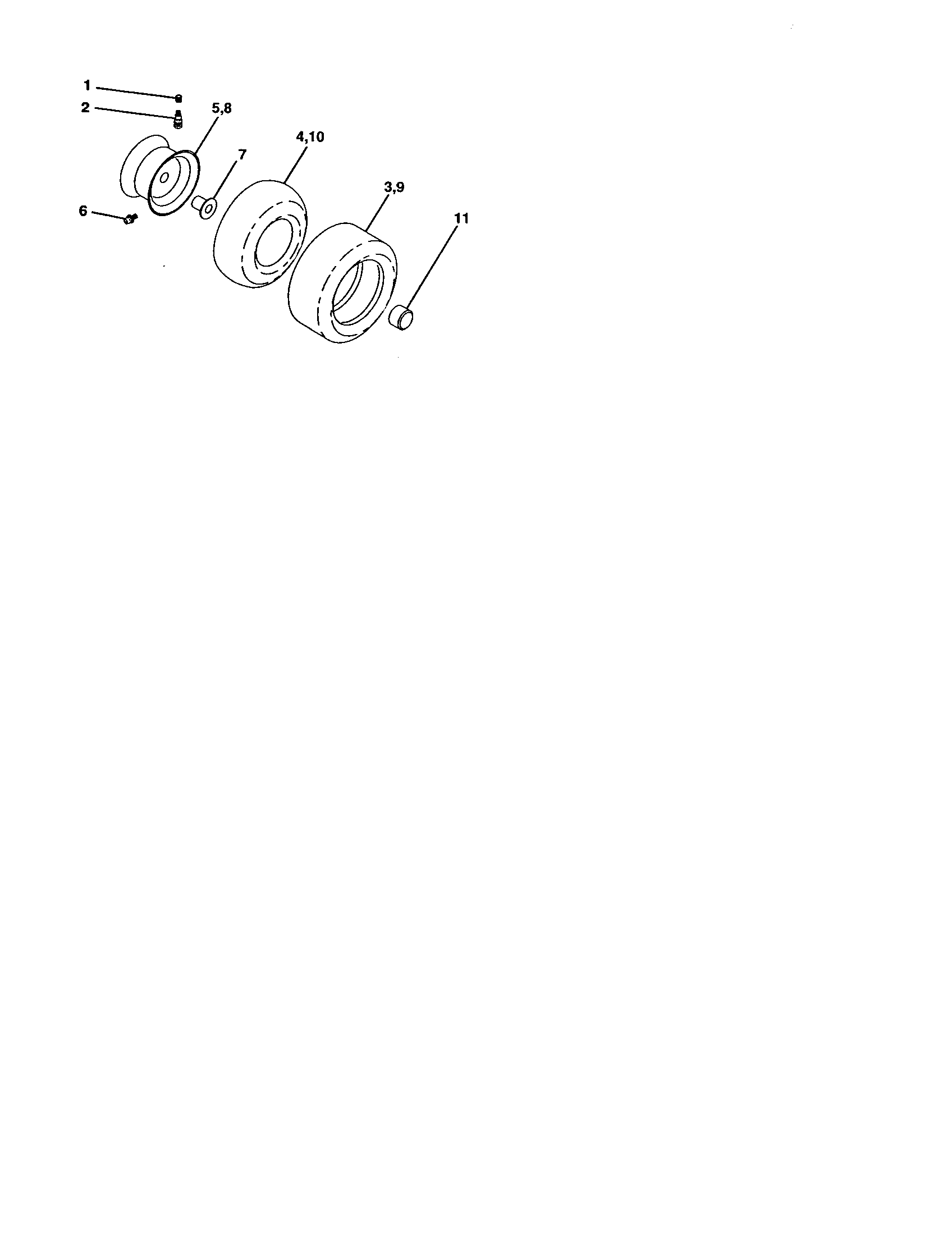 Craftsman 917277150 wheels and tires diagram