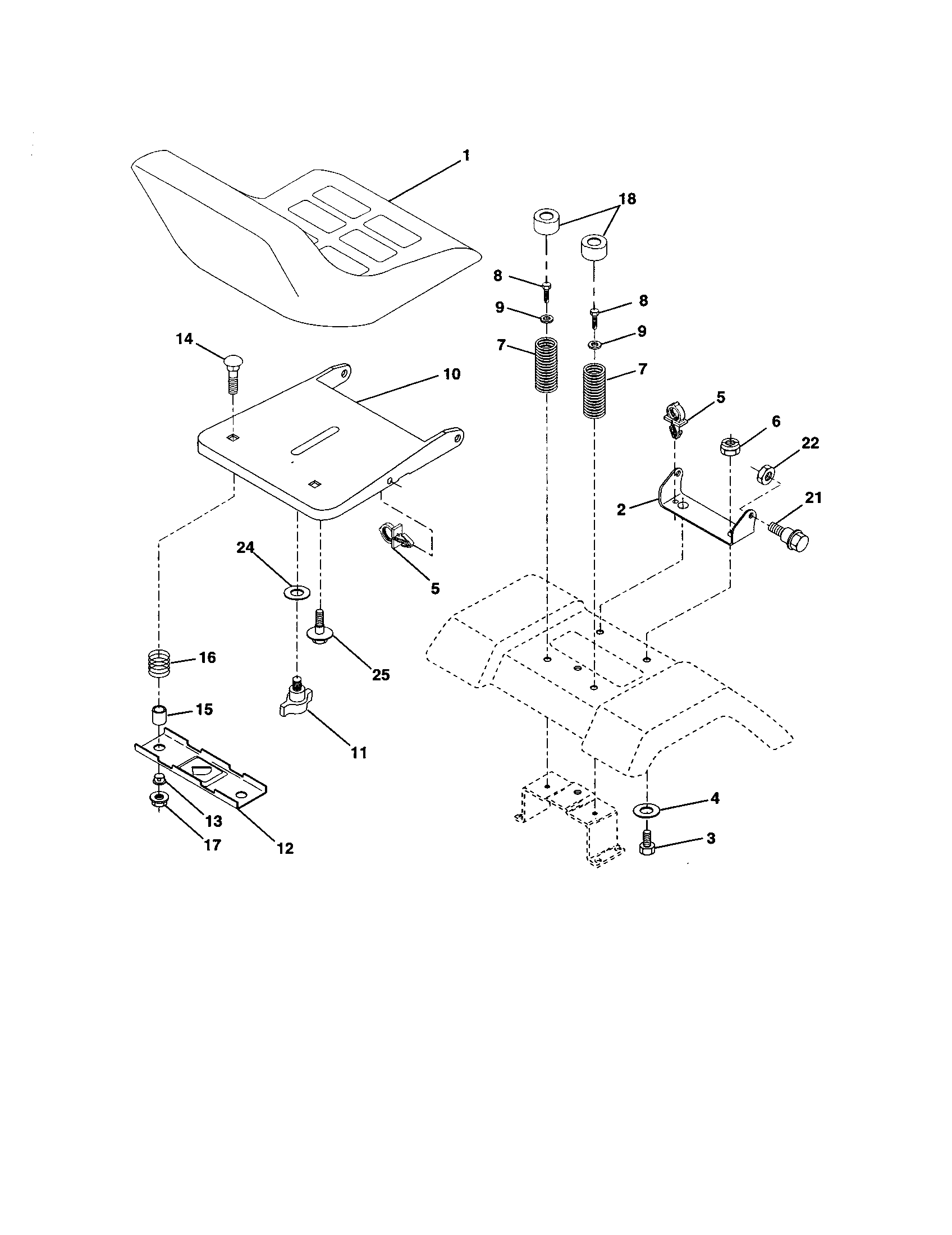 Craftsman 917277350 seat diagram