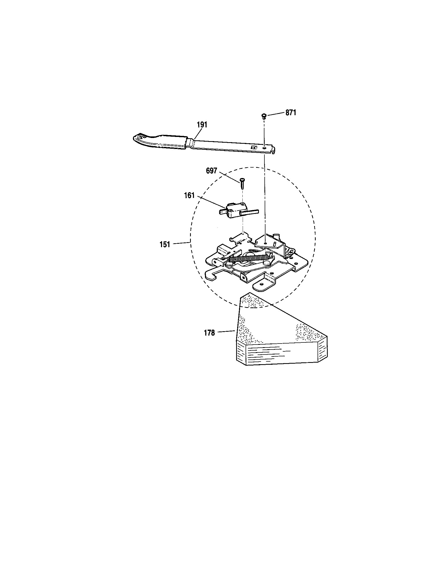 Kenmore 91193311010 door lock diagram