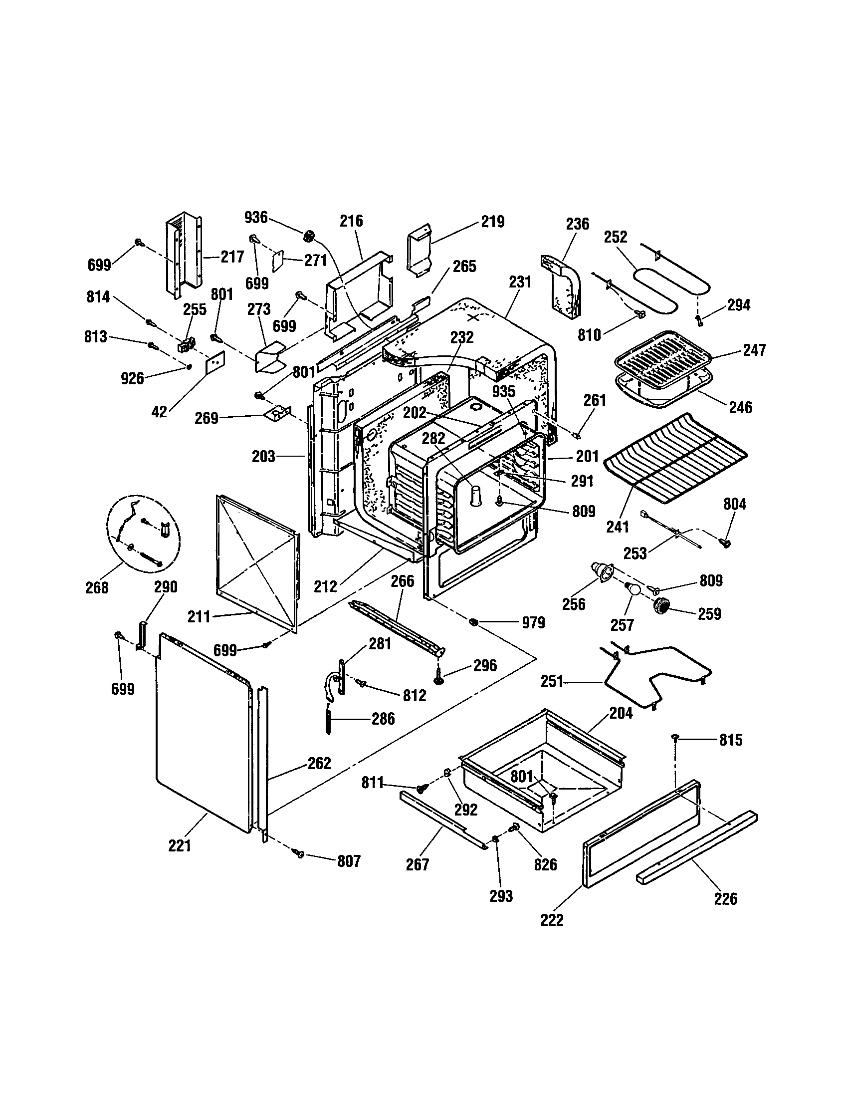 Kenmore 91146566893 body diagram