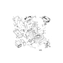 Craftsman 917377682 engine/housing/handle/bag diagram