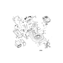 Craftsman 917377661 engine/housing/handle/bag diagram
