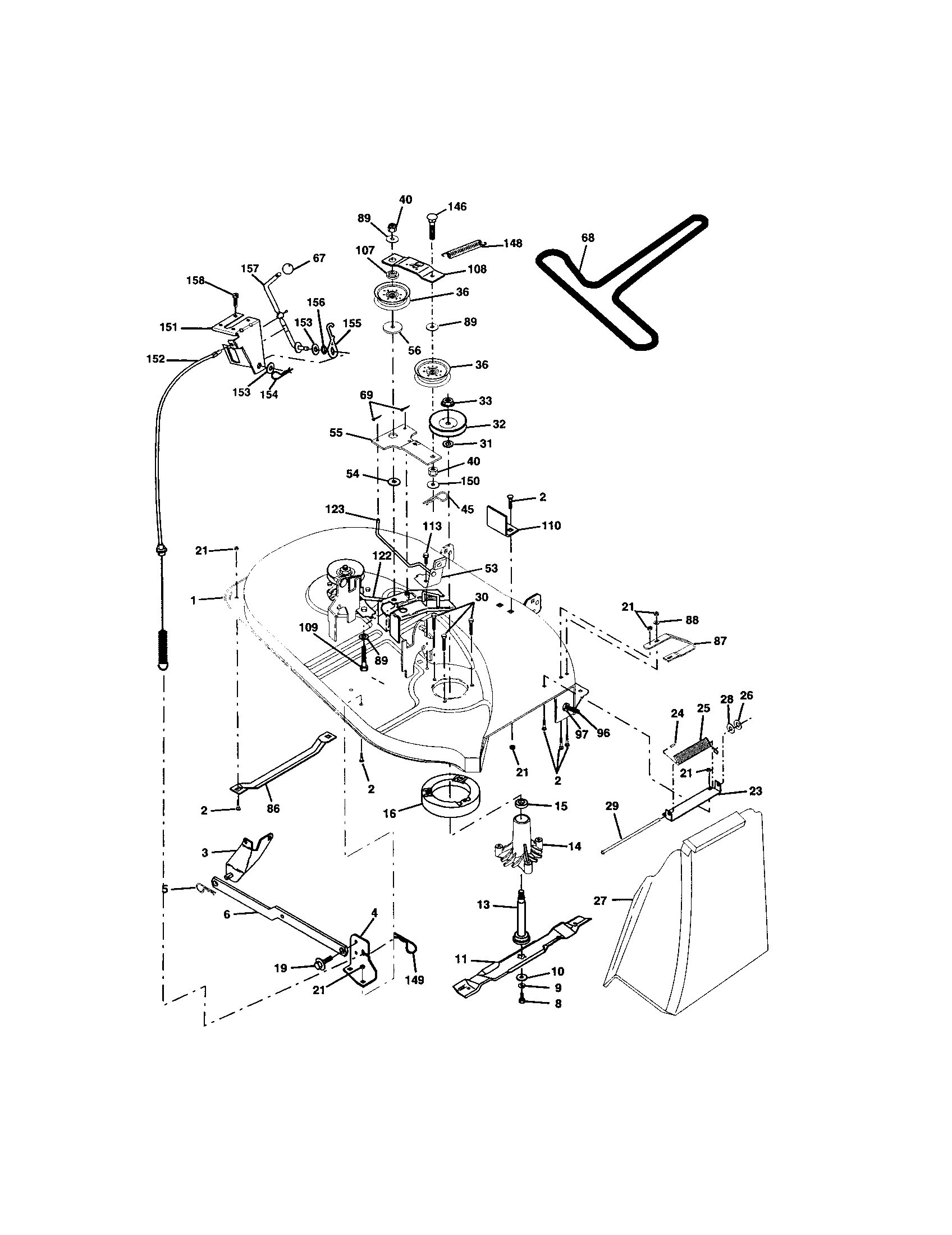 Craftsman 917277130 mower deck diagram