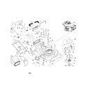 Craftsman 917377792 engine/housing/handle/bag diagram