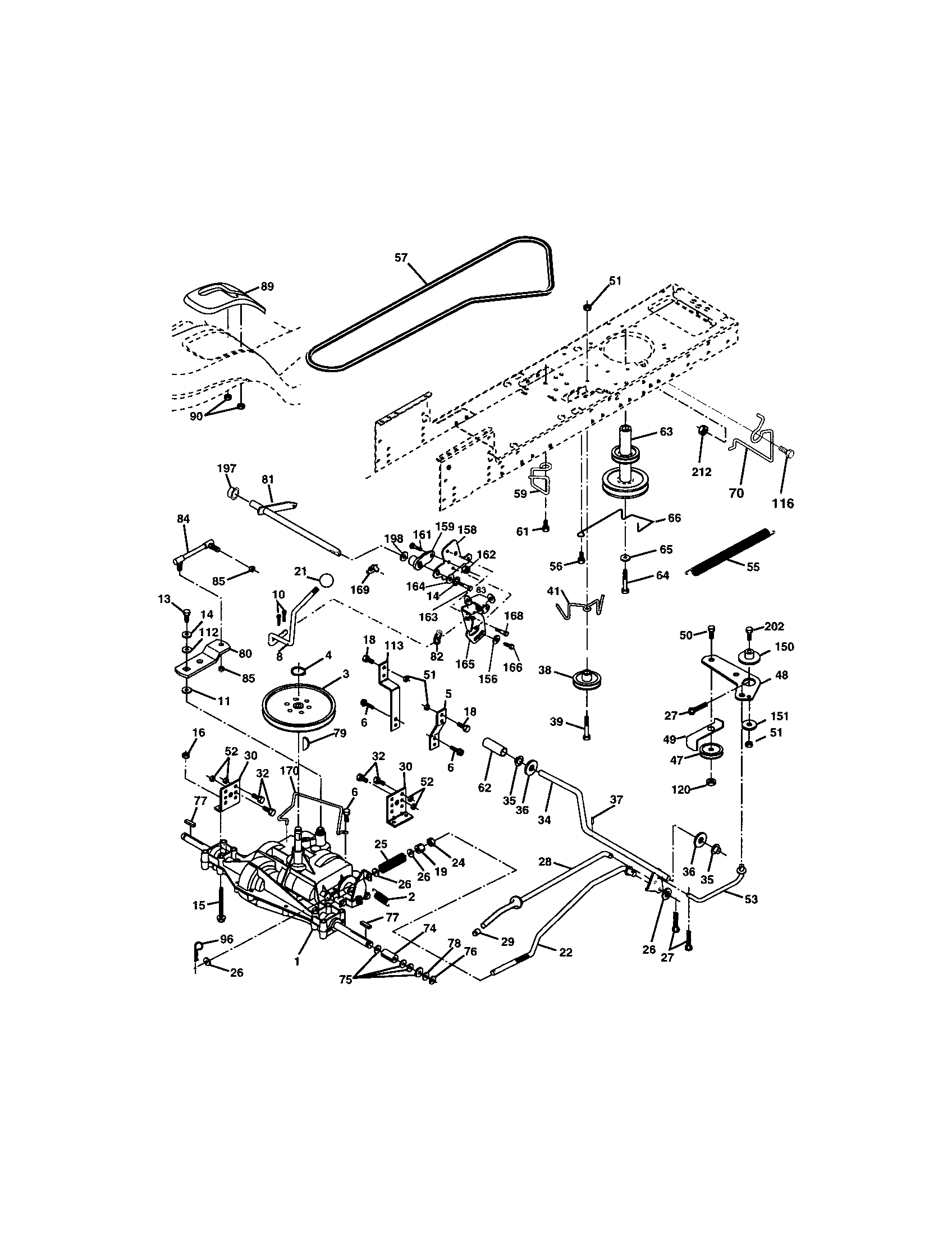 Craftsman 917273134 ground drive diagram