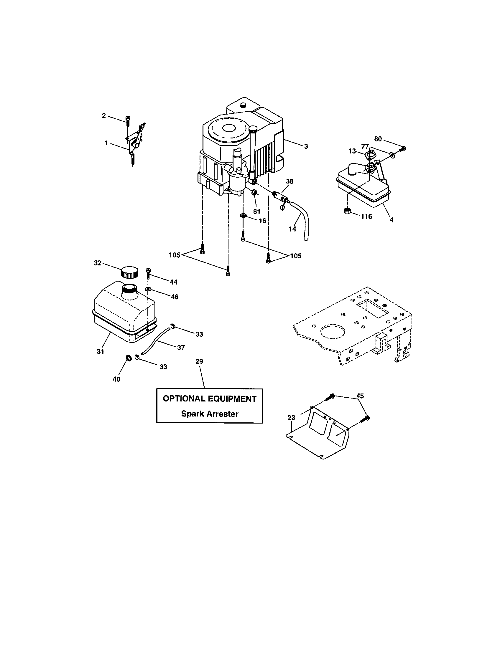 Craftsman 917273134 engine diagram