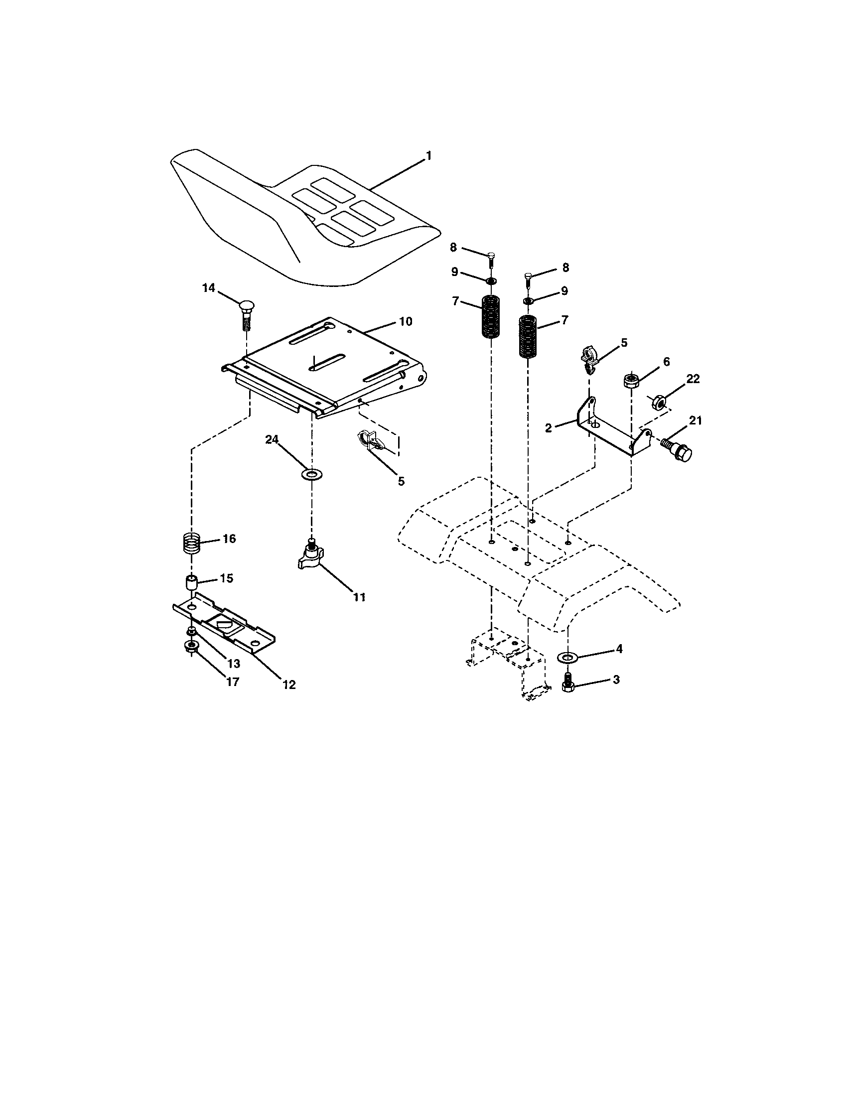 Craftsman 917273134 seat diagram