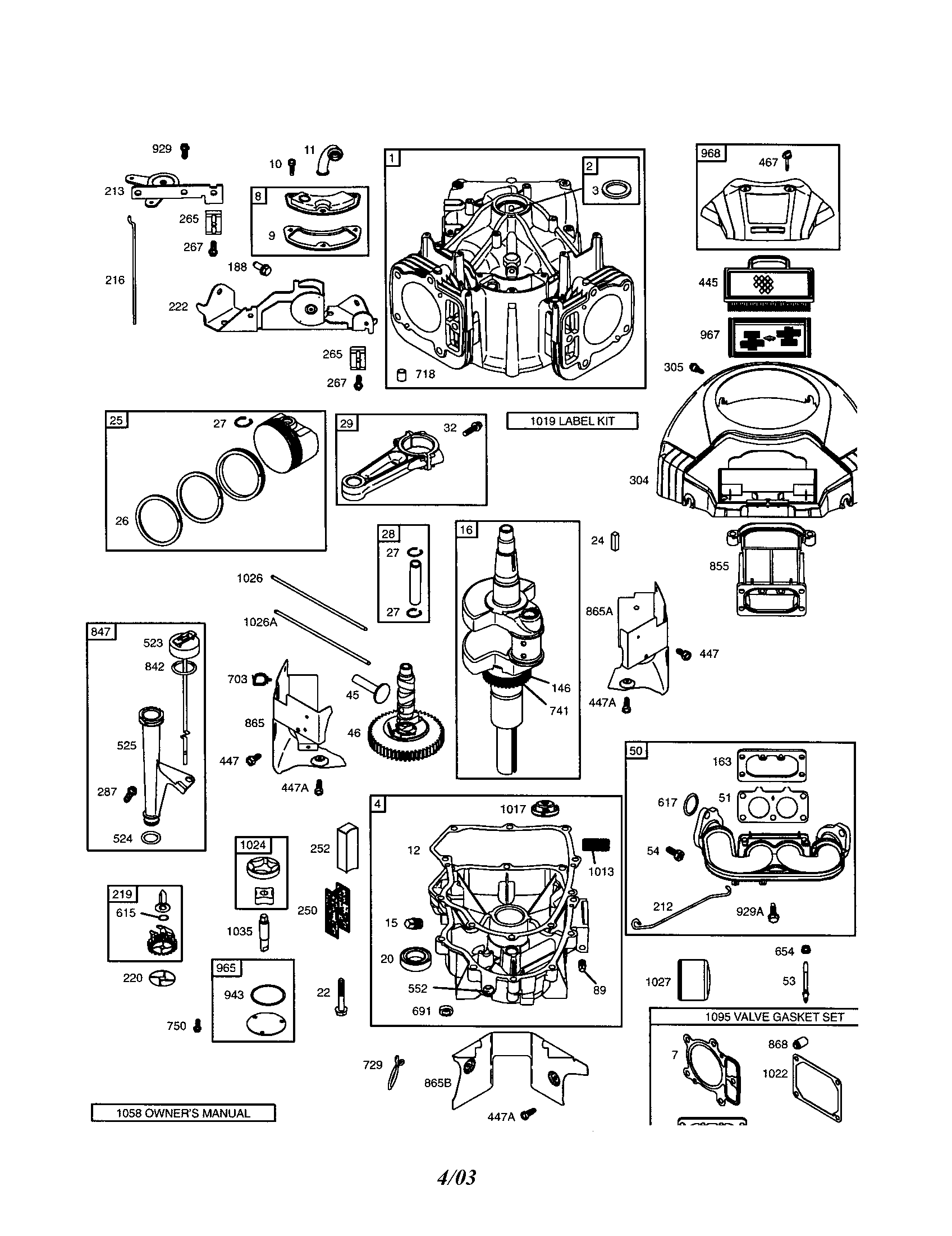 Craftsman 917275971 cylinder/cranshaft diagram