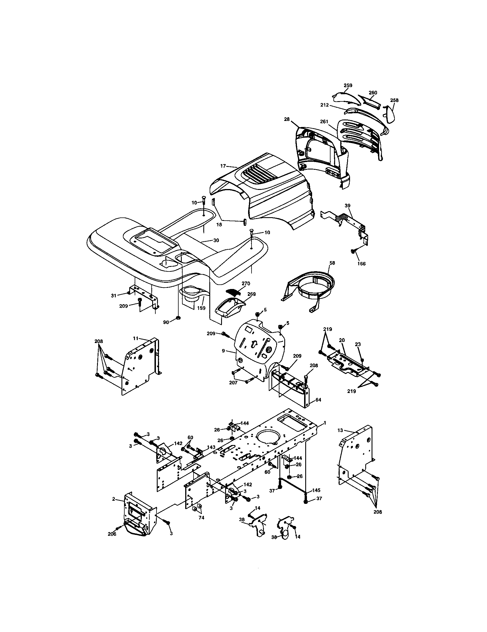 Craftsman 917272862 chassis and enclosures diagram