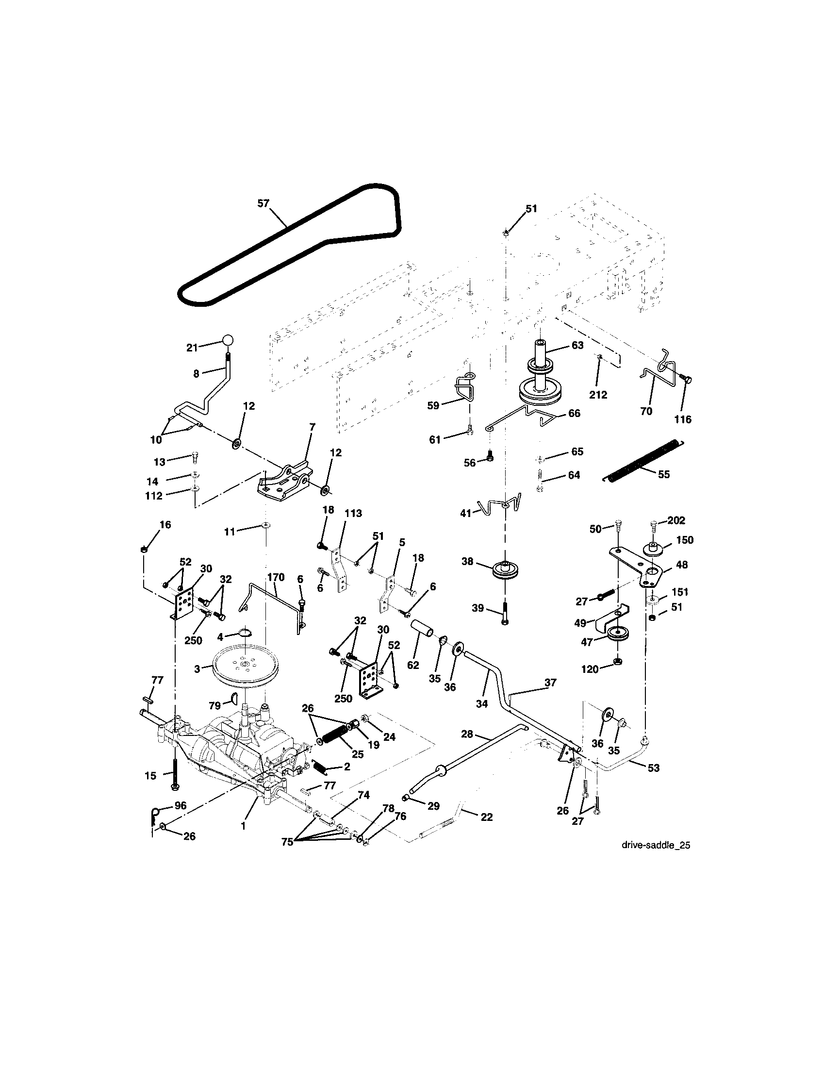 Craftsman 917272351 ground drive diagram