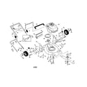 Craftsman 917378482 engine/handle/housing diagram