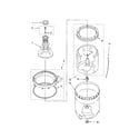 Kenmore 11024432300 agitator, basket and tub diagram