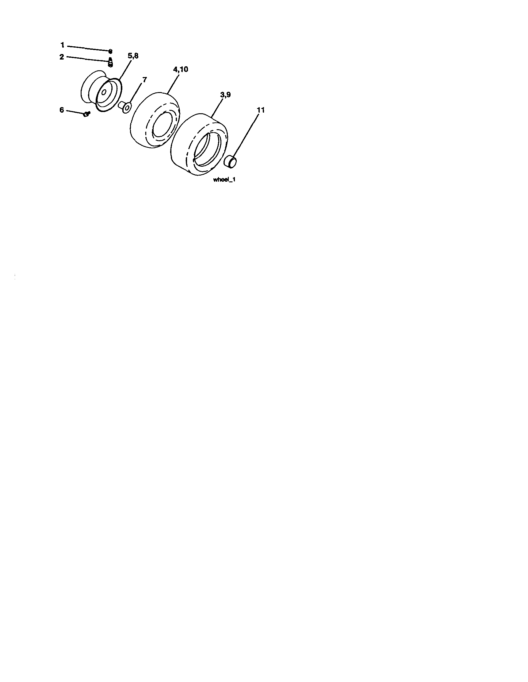 Craftsman 917277340 wheels and tires diagram