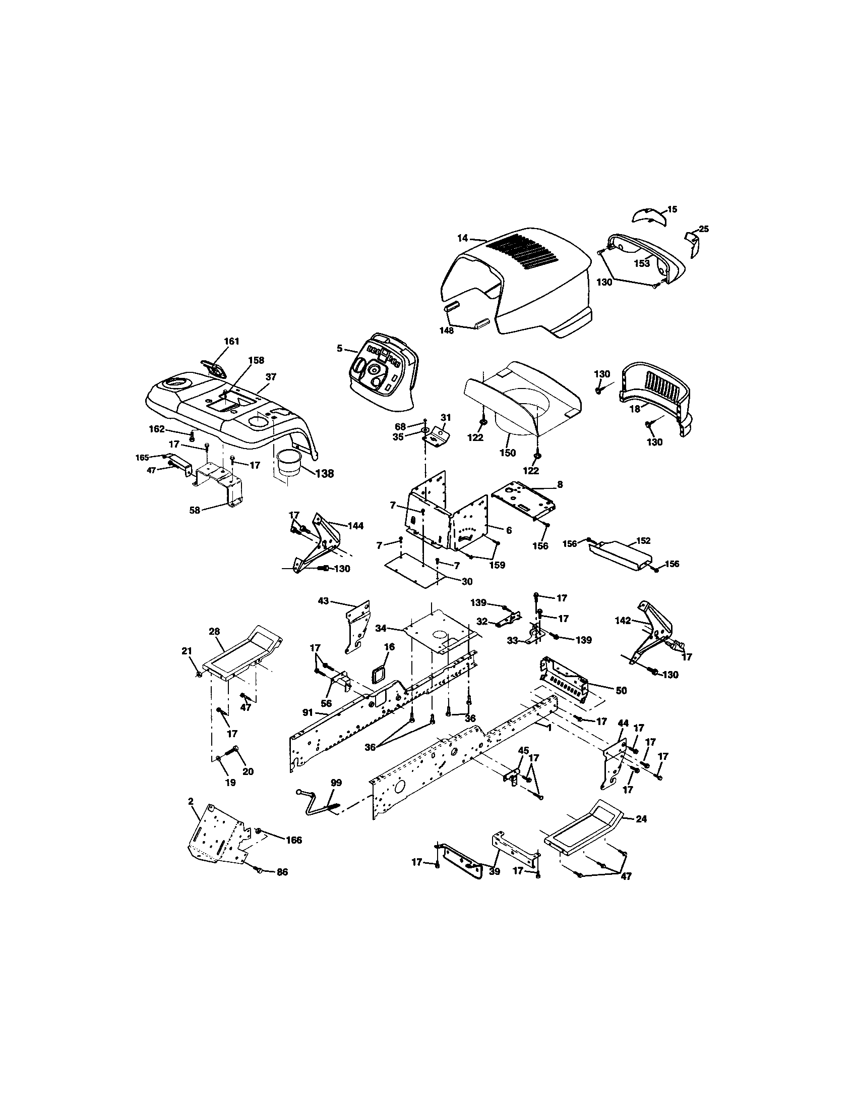 Craftsman 917275283 chassis and enclosures diagram