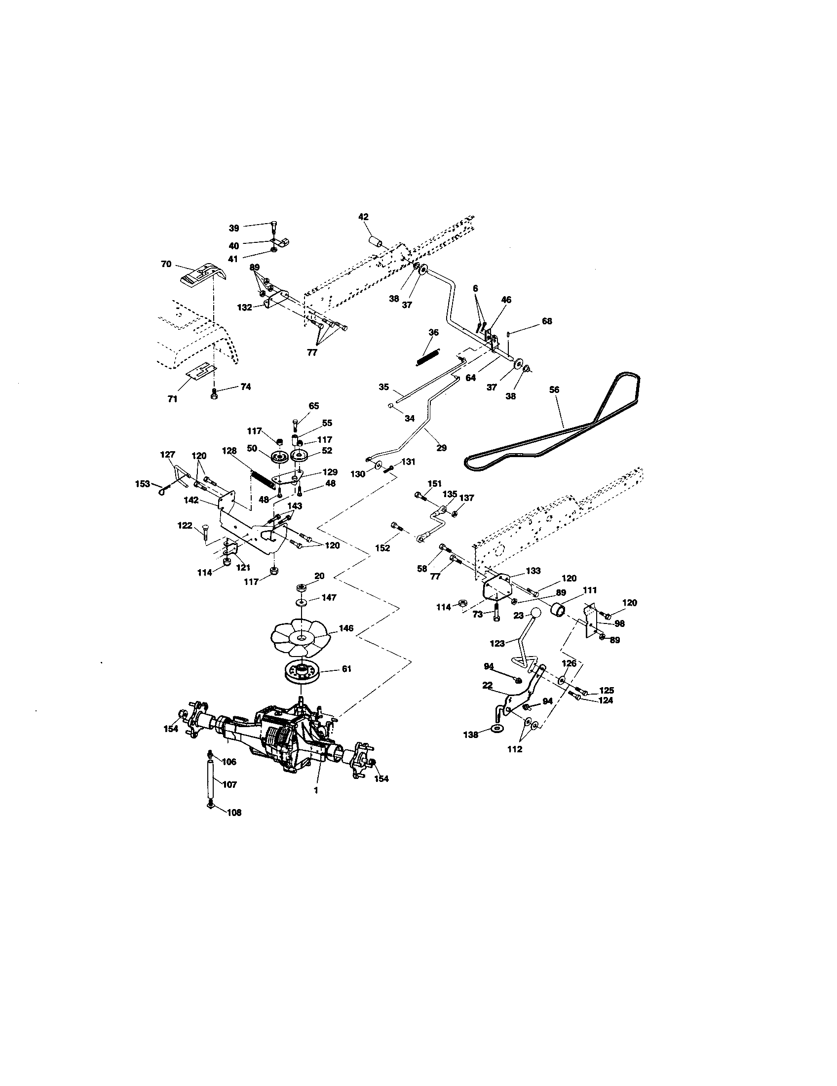 Craftsman 917275283 ground drive diagram