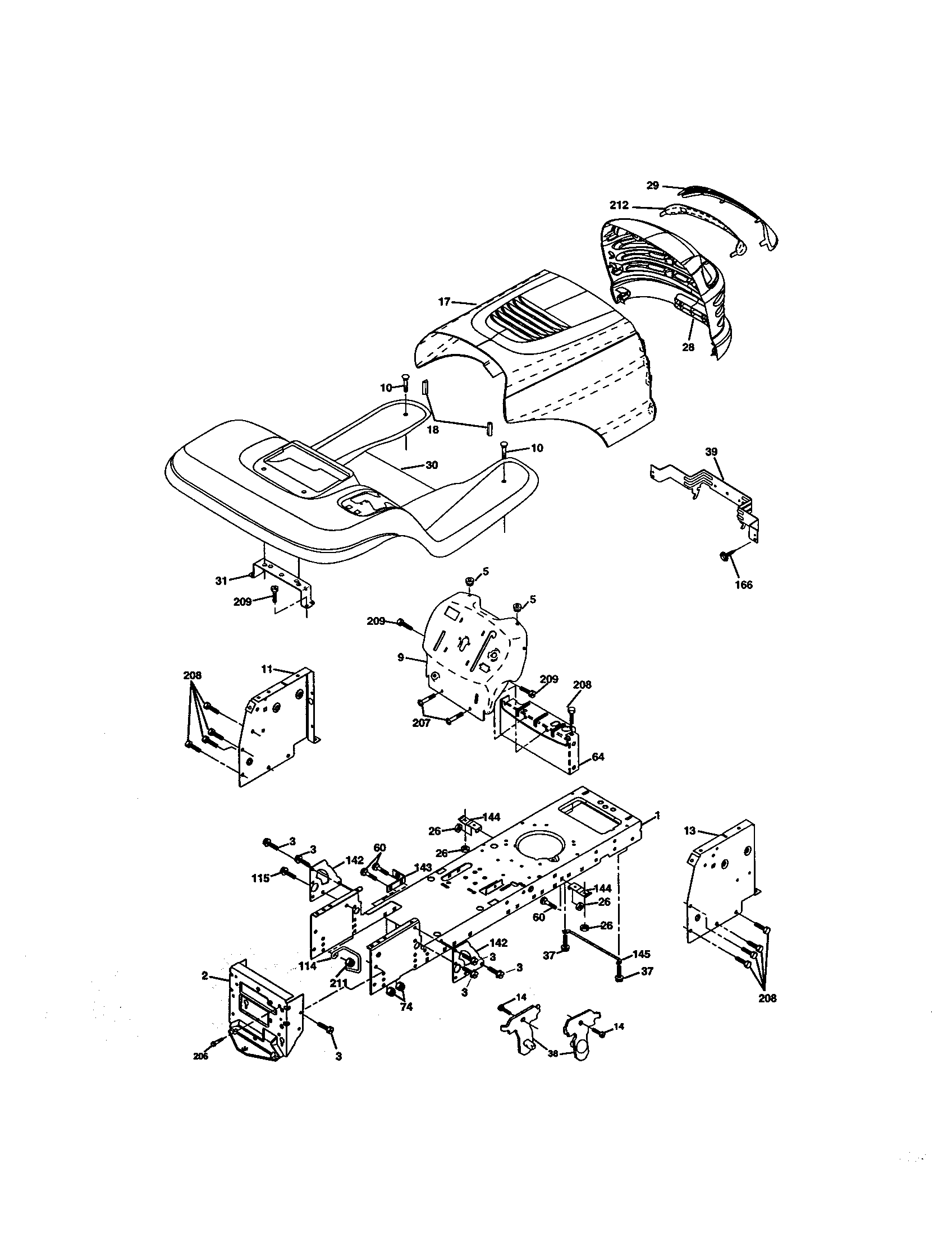 Craftsman 917272754 chassis and enclosures diagram