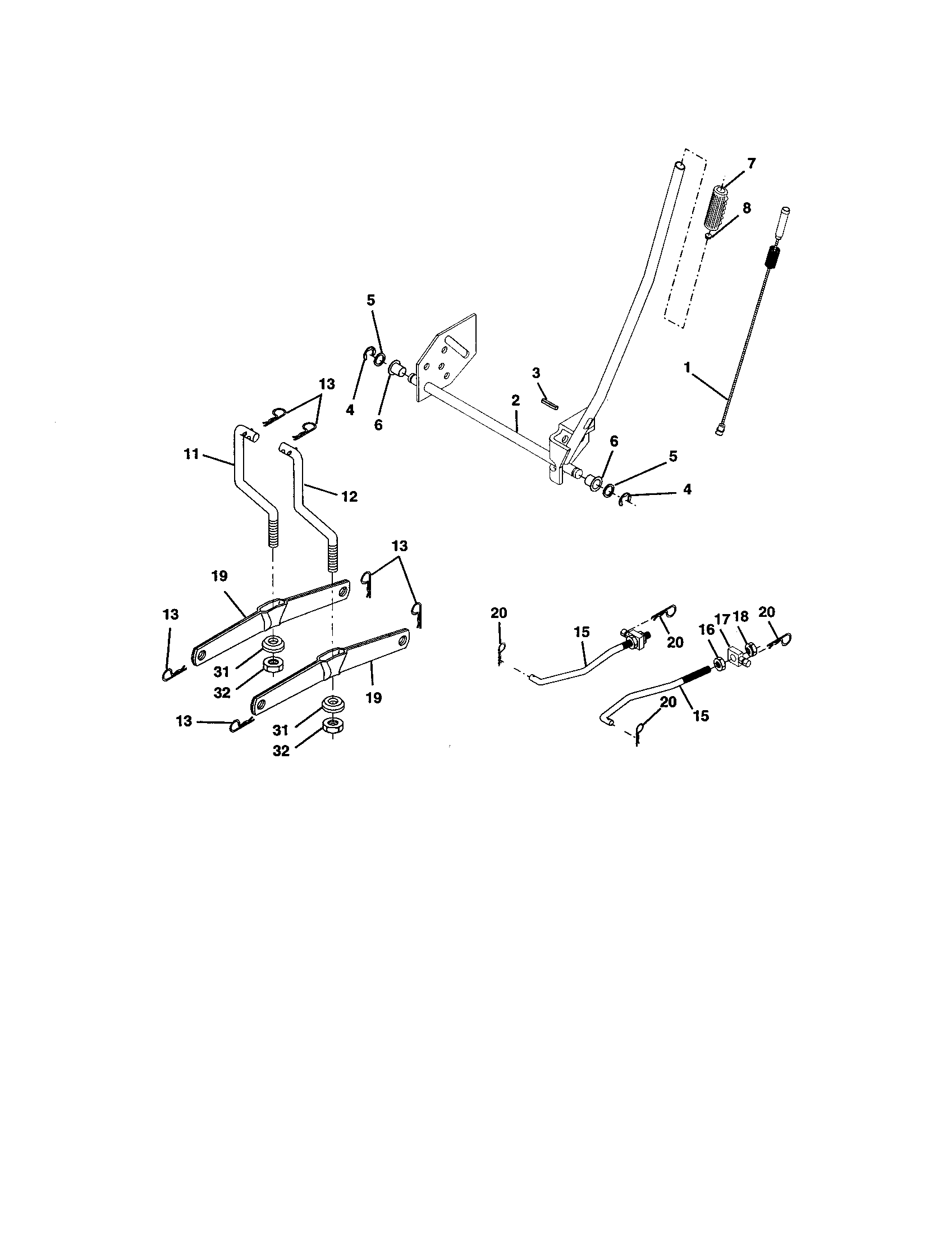 Craftsman 917272754 lift assembly diagram
