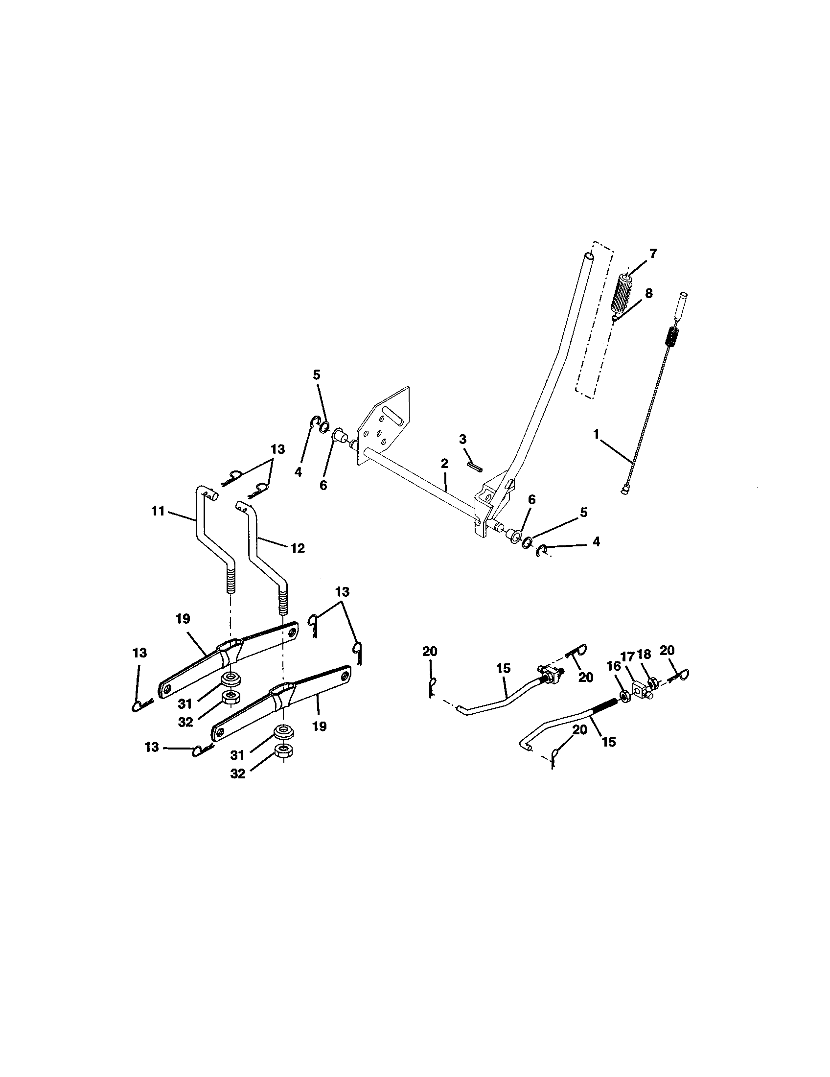 Craftsman 917272681 lift assembly diagram
