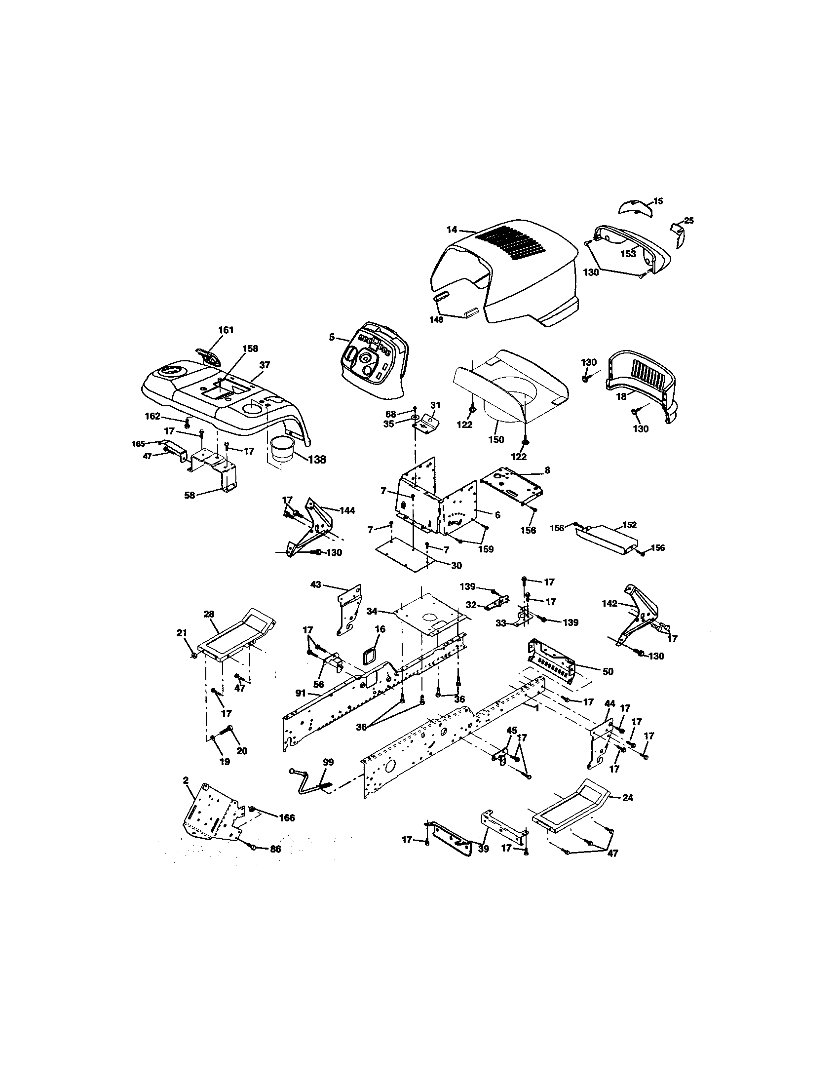 Craftsman 917275284 chassis and enclosures diagram