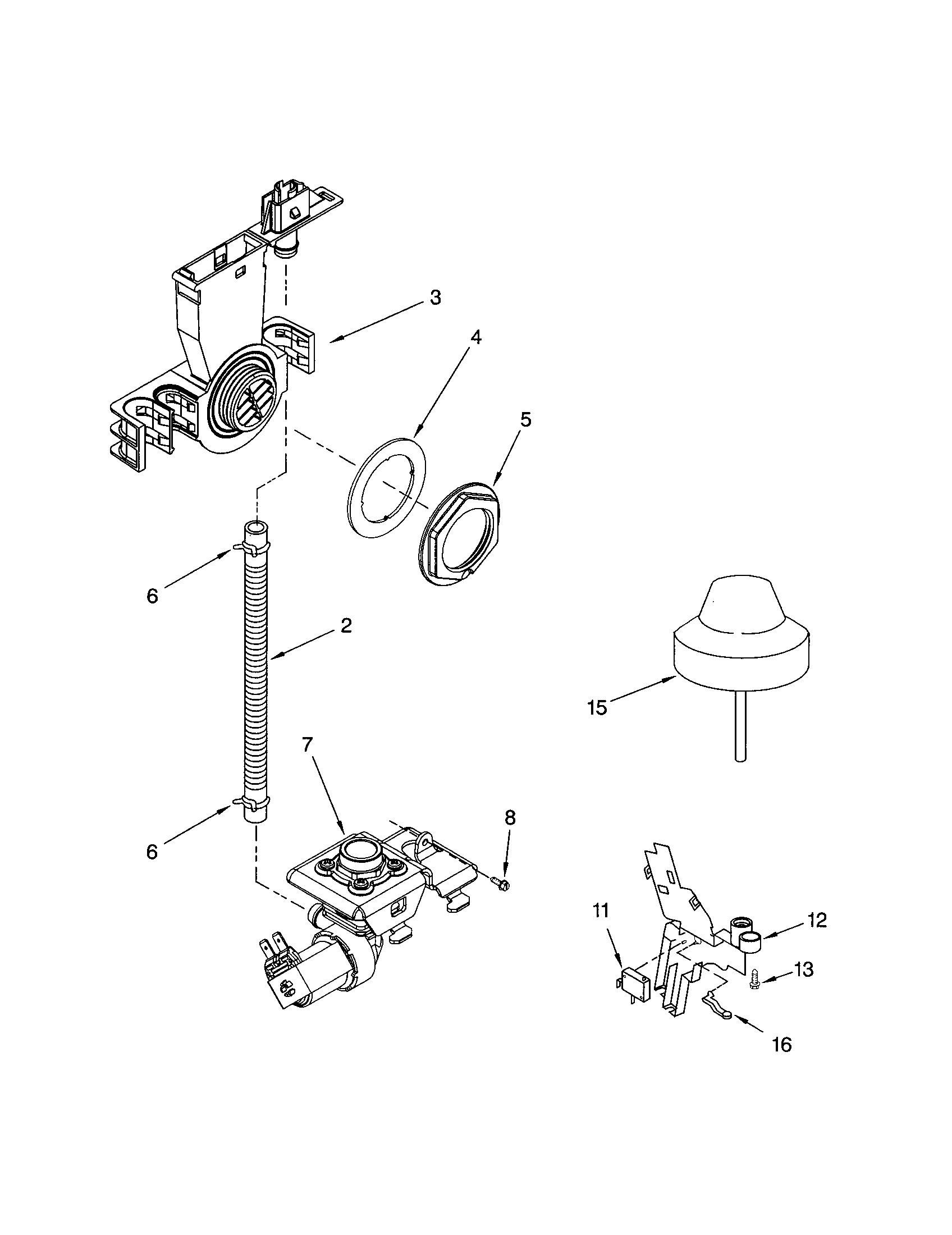 Kenmore 66517503201 fill and overfill diagram