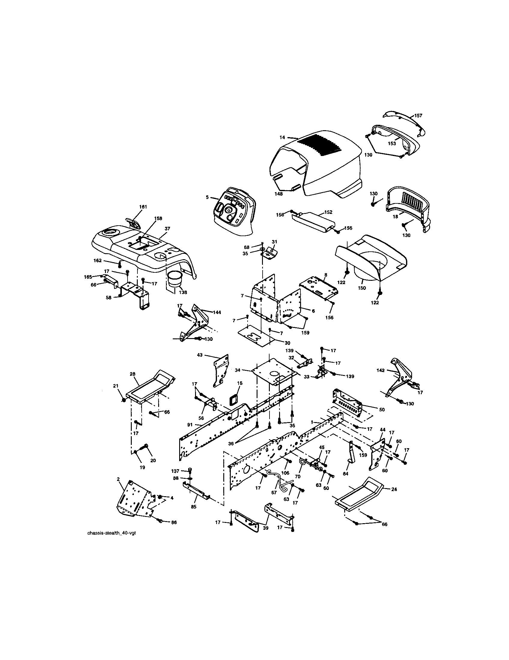 Craftsman 917275971 chassis and enclosures diagram
