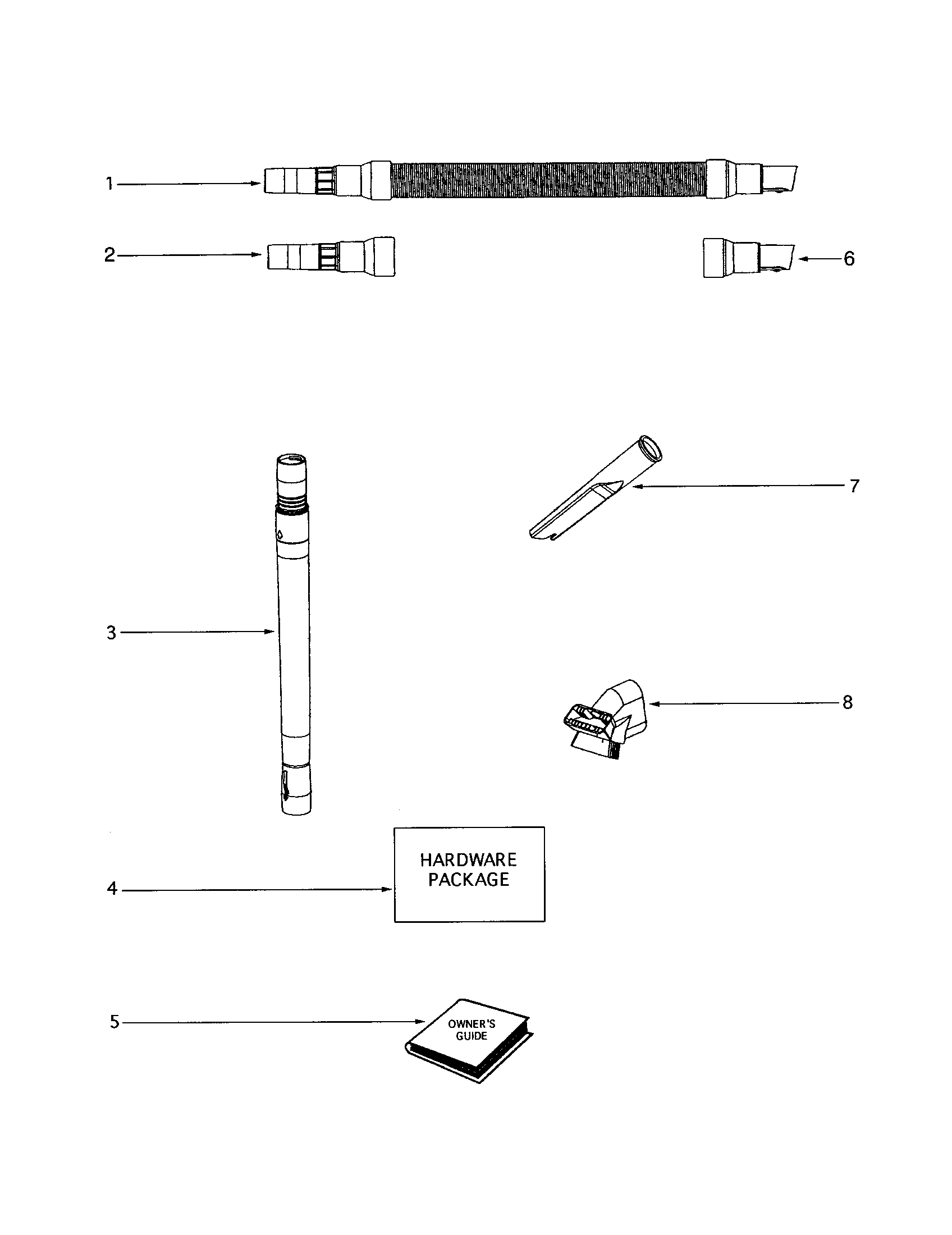 Eureka 4388BT-3 hose diagram